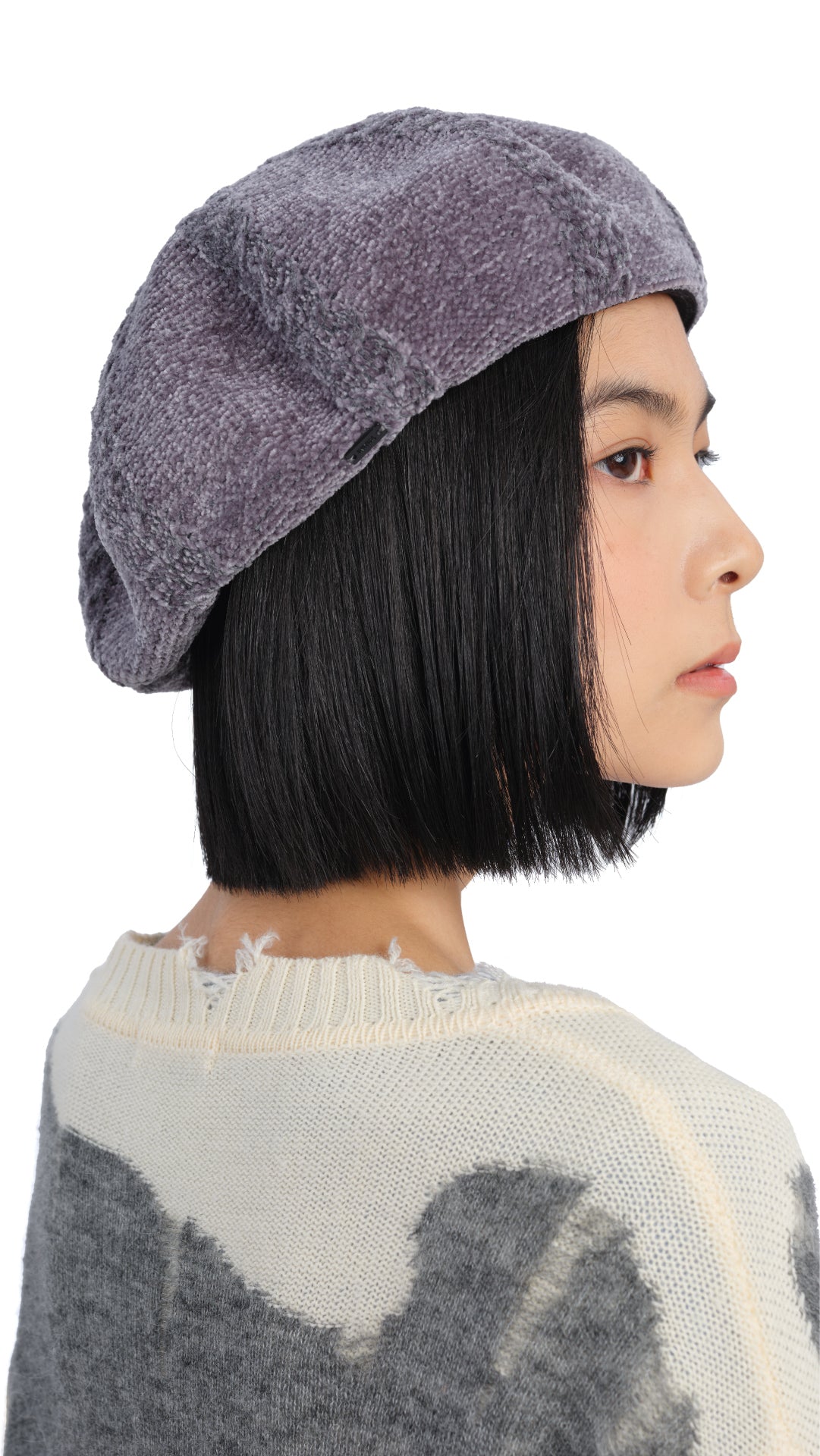 Stylish Cable Knitted Artist Beret - Soft Wool Winter Hat for Women & Men - Perfect for Painting, Photography & Fashion Outfits
