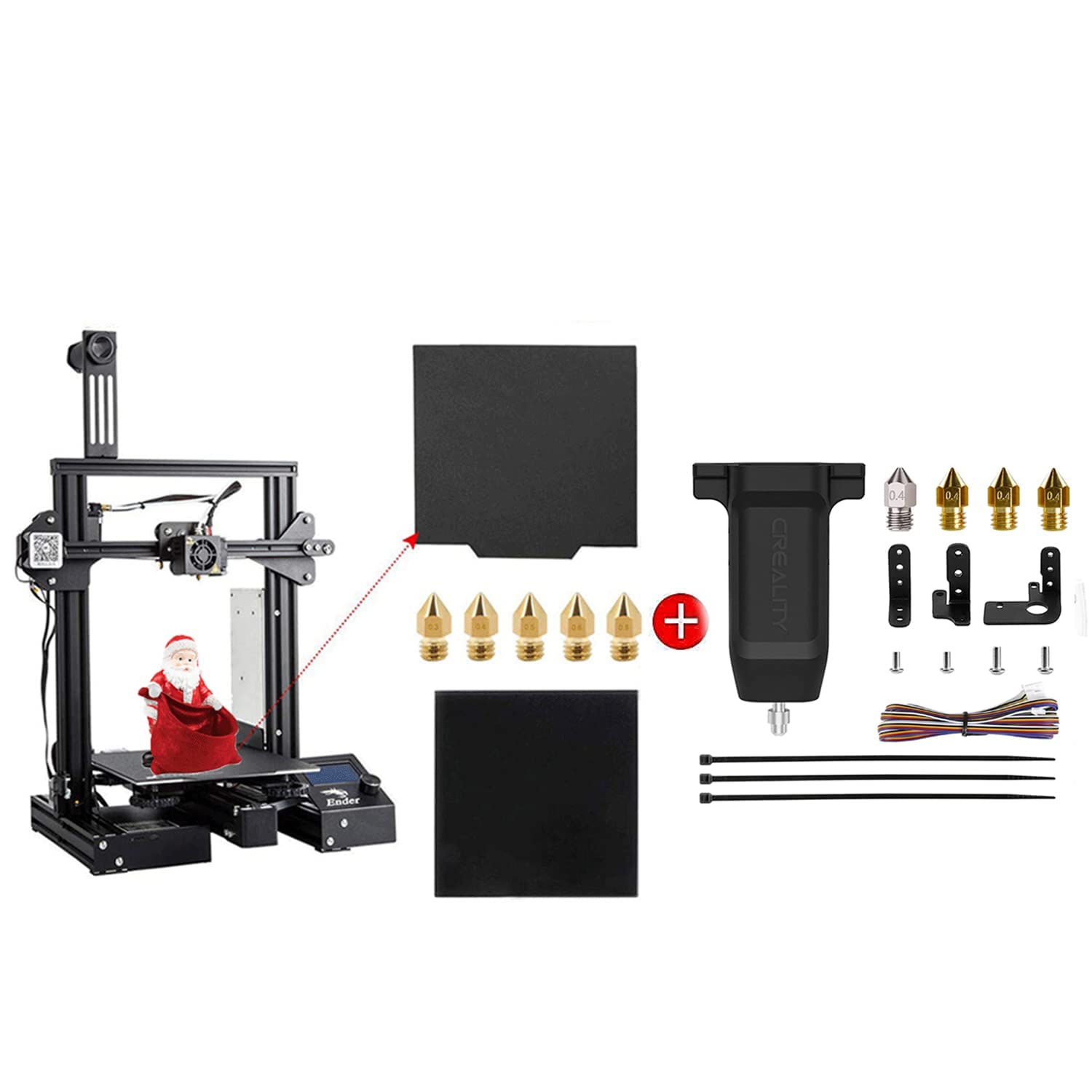 Creality Ender 3 Pro 3D Printer with Glass Plate & Magnetic Build Surface - Official CR Touch Auto Bed Leveling Sensor Kit | Perfect for Home DIY Projects, Prototyping & Educational STEM Activities