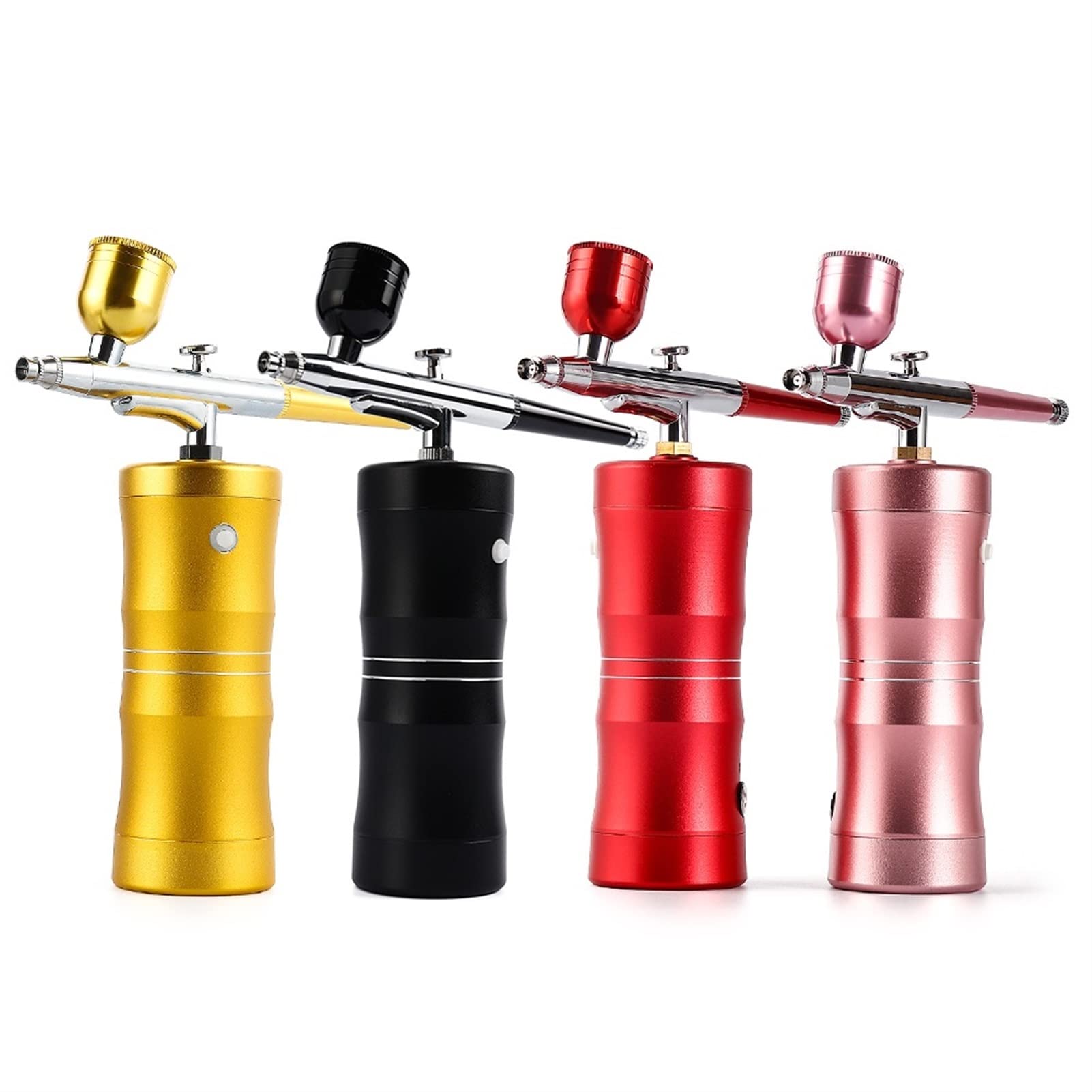 Professional 0.3mm Mini Airbrush Kit - Sandblasting Gun & Air Compressor Set for Nail Art, Tattoo, Cake Decorating, Craft Painting | Portable Nano Mist Sprayer & Sand Blaster Tool (Red) | Perfect for DIY, Automotive Touch-Ups & Home Renovation Projects