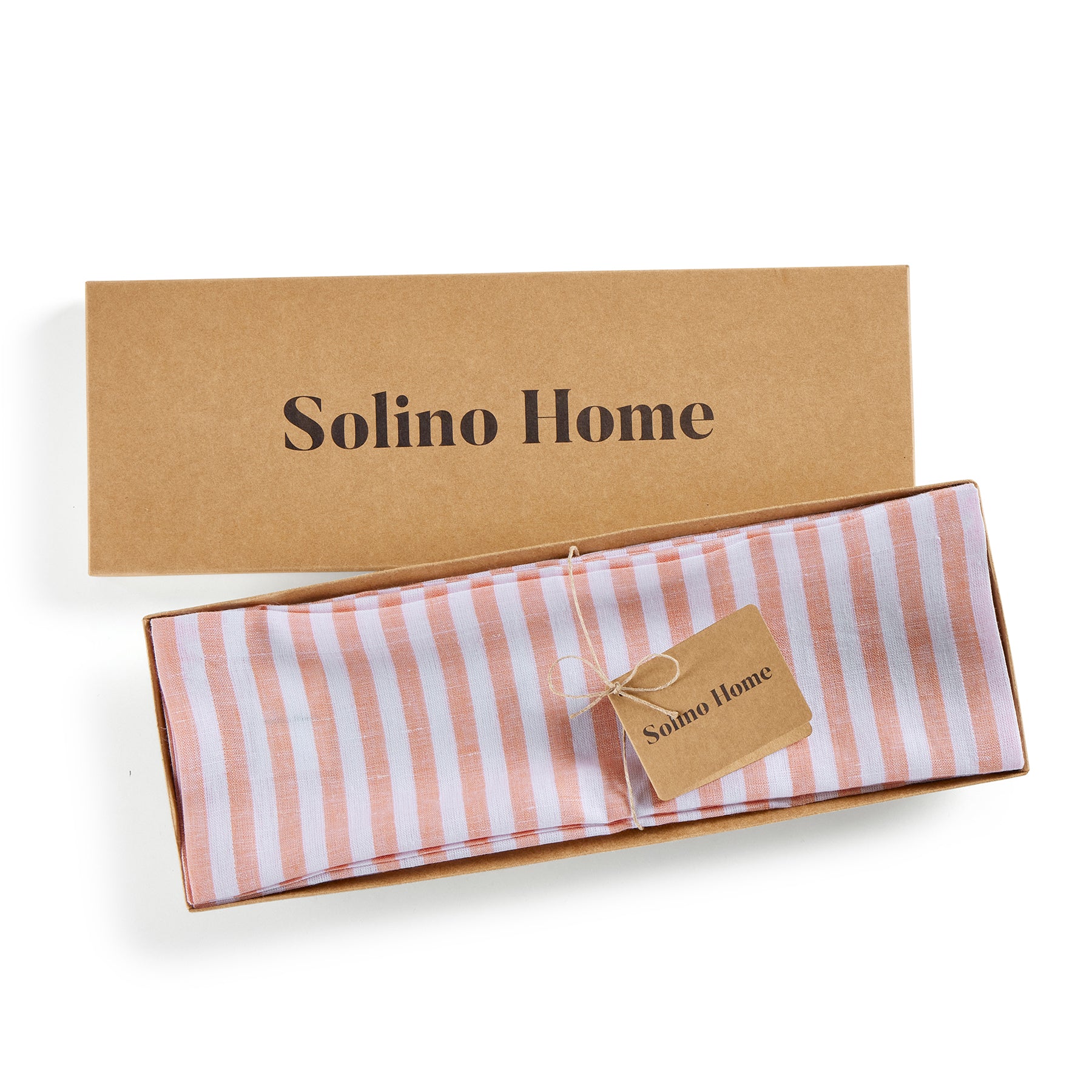 Amalfi Stripe Cotton Placemats Set of 6 - Waterproof & Washable Table Mats for Dining, Kitchen, and Party Decor - Elegant Italian-Inspired Table Setting Accessories