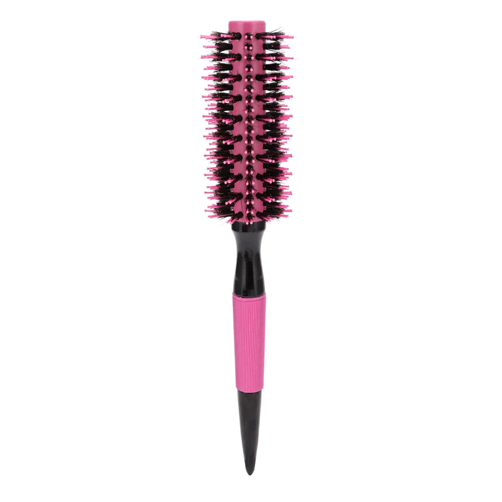 Professional Round Hair Brush with Nylon Bristles - Perfect for Blowouts, Styling & Smoothing Hair at Home or Salon