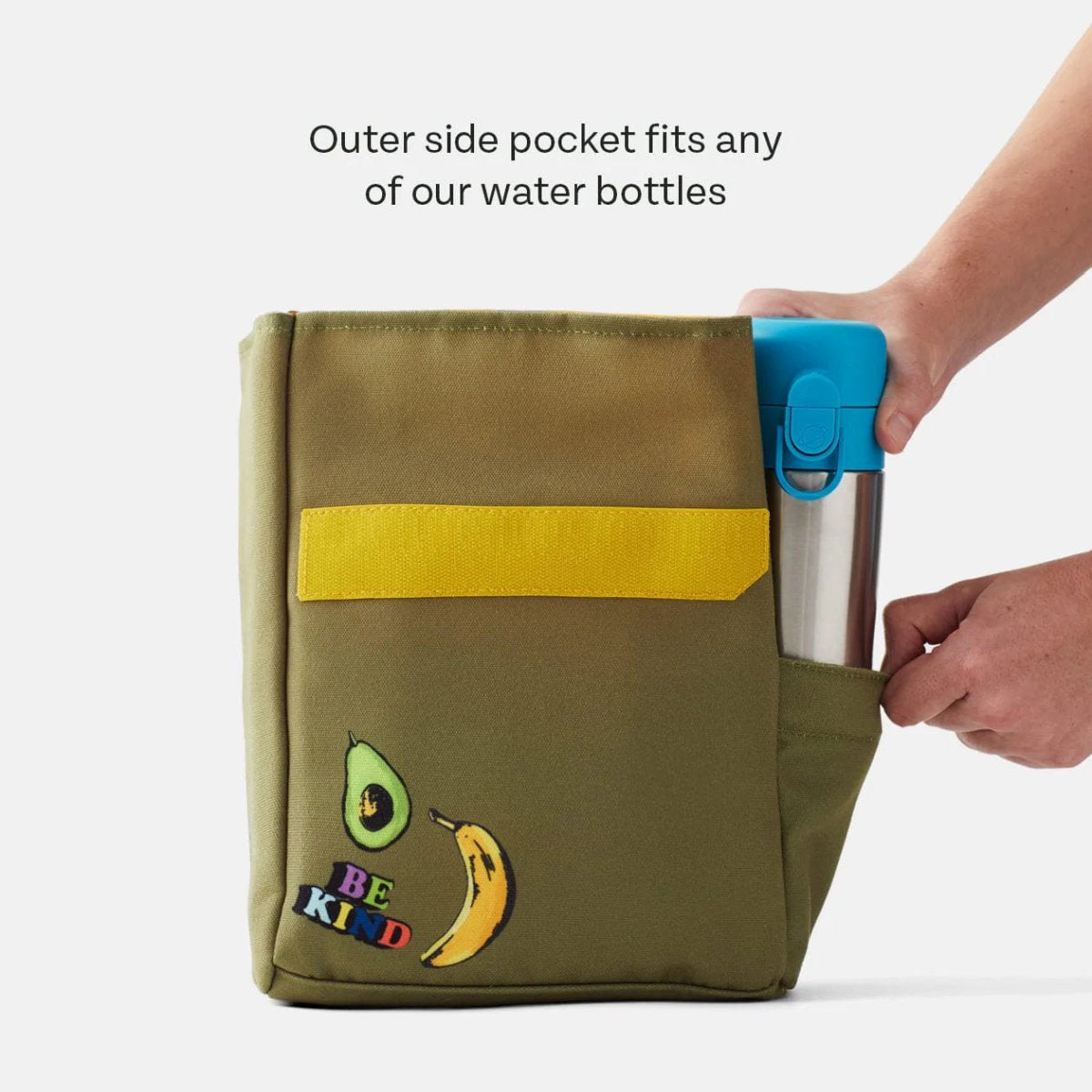 Planetbox Lunch Sack - Insulated Reusable Lunch Bag for Kids & Adults, Gull Grey - Perfect for School, Work, Picnics & Outdoor Activities