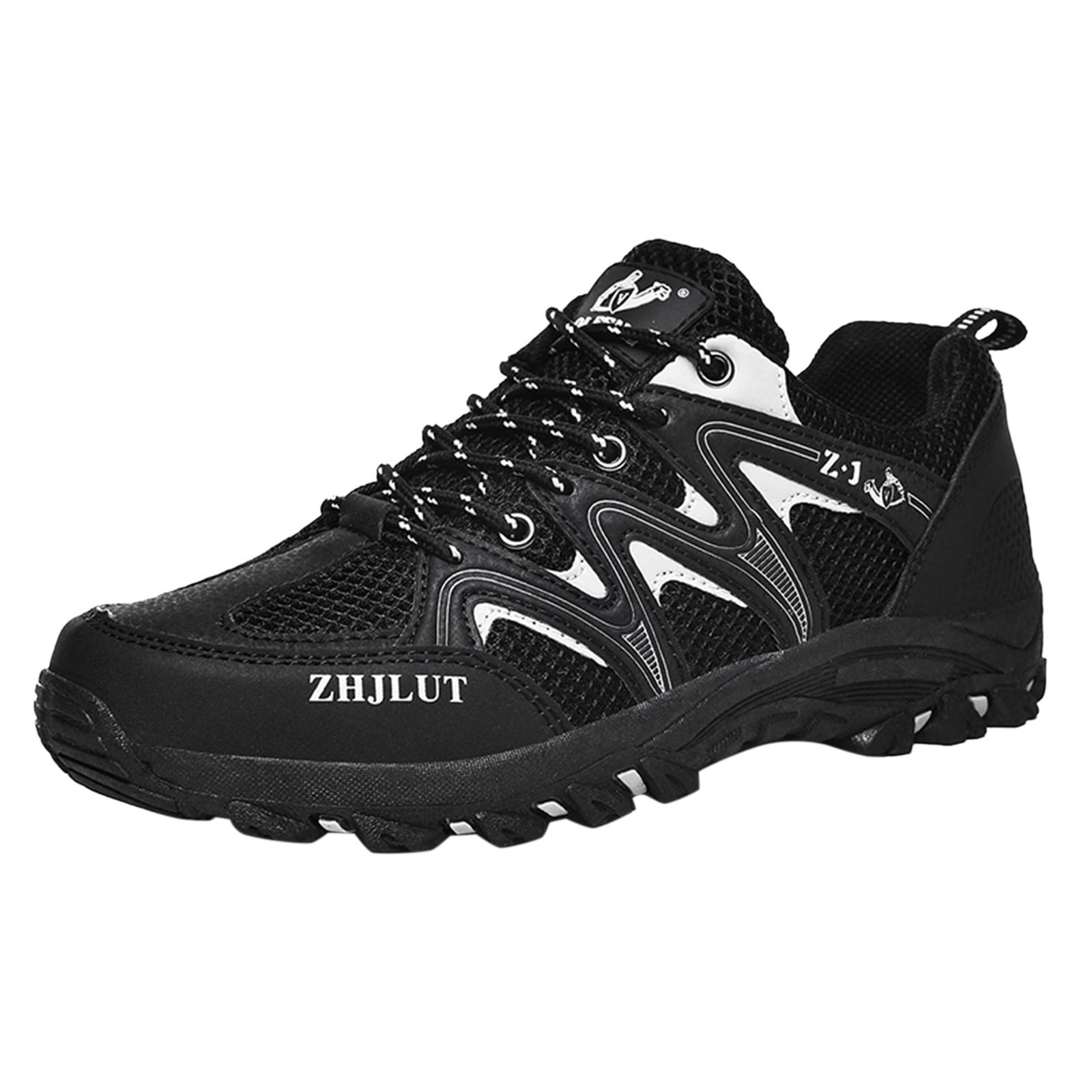 **Men's Waterproof Hiking Boots - Non-Slip Winter Trekking Shoes for Outdoor Work & Mountain Climbing - Lightweight Safety Shoes with Wide Comfort Toe - Perfect for Camping, Hiking & Construction**