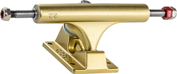 Ace Af1 22/7.75 Gold Skateboard Trucks - Set of 2 - Premium Skateboard Axles for Street & Park Skateboarding - Perfect for Tricks, Grinds & Smooth Riding