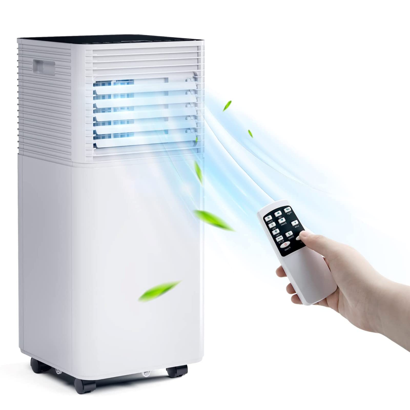 BK10111US Portable Air Conditioner - 8000 BTU, White, Compact & Energy Efficient Cooling Unit for Home, Office, Bedroom - Perfect for Small Spaces up to 200 Sq Ft