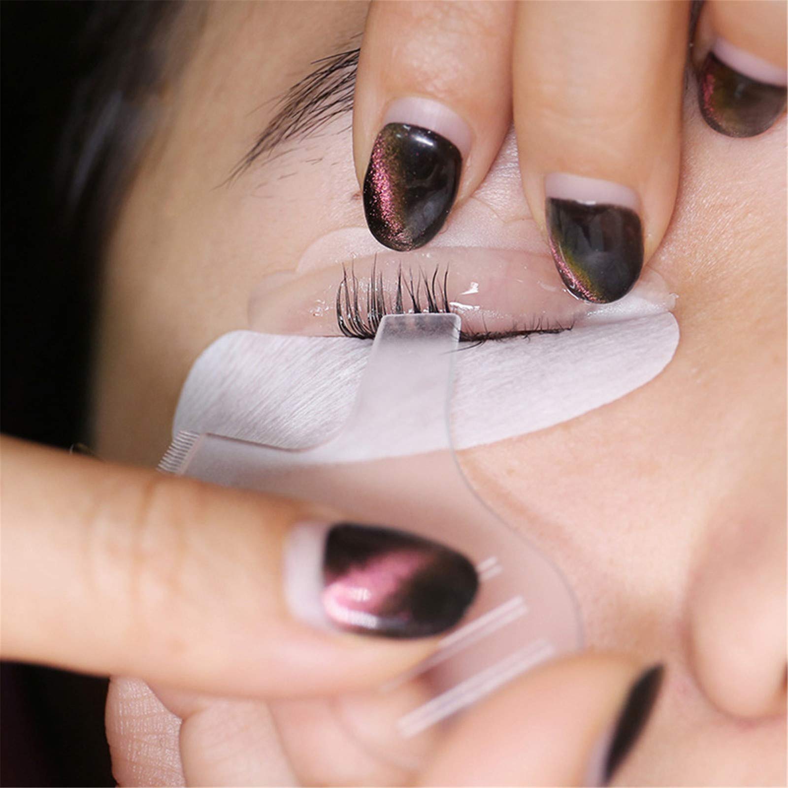 Decdeal 3 Pairs Silicone Eyelash Extension Pads - Y Shape Eyelash Grafting & Clean Up Brush for Professional Lash Lift & Curl - Perfect for Salon, Spa & Home Use