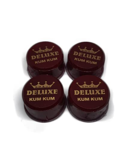 SBWC MAROON Kubera Kumkum for Women & Girls | Maroon Kumkum for Pooja & Hindu Rituals | Pack of 4 | Perfect for Daily Worship, Festivals & Temple Offerings