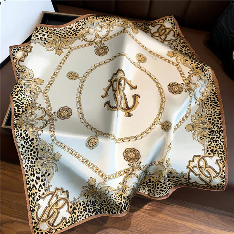 53cm Pure Silk Scarf for Women - Luxury Square Scarves & Fashionable Hair Accessories | Perfect for Hijab, Bandana, Neck Kerchief & Elegant Outfits