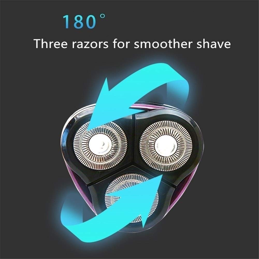 Premium Electric Razor for Men - USB Rechargeable Floating Head Beard Trimmer & Shaver - Perfect for Travel, Home, and Gym Use