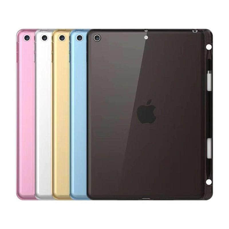 Premium Clear TPU Silicone Case for iPad 10.2 (7th/8th Gen 2019/2020) - Slim Protective Cover with Gradient Colors - Perfect for Work, School & Travel
