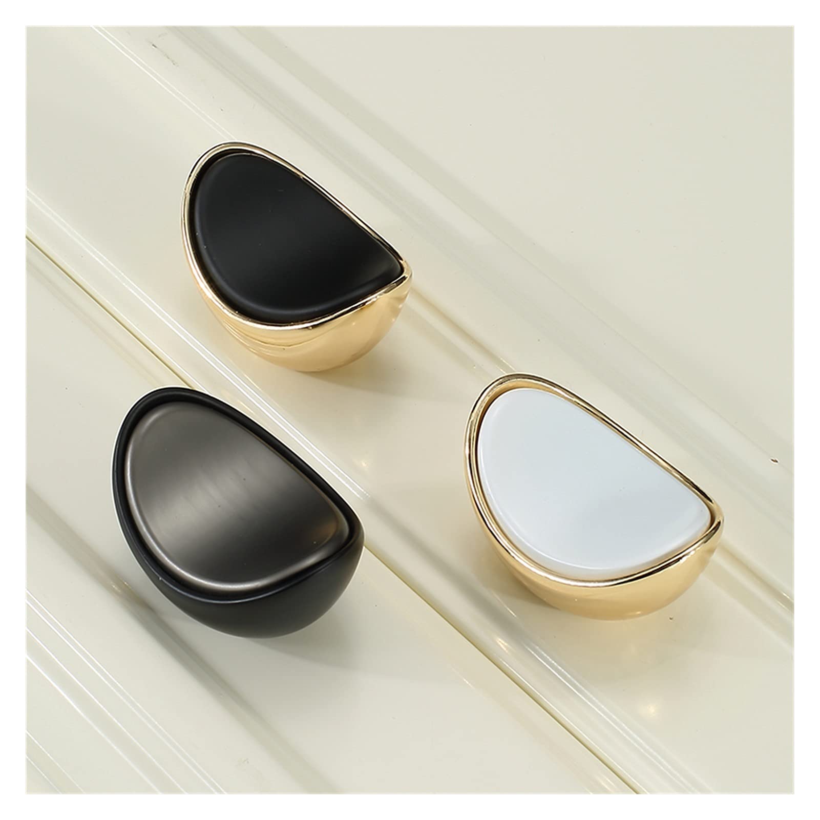 Modern Minimalist Single Hole Cabinet Handle - LJWXX Stainless Steel Drawer Pulls for Wardrobe, Shoe Cabinet & Cupboard Doors - Easy Installation White Hardware (Perfect for Home, Office & Kitchen Renovation)