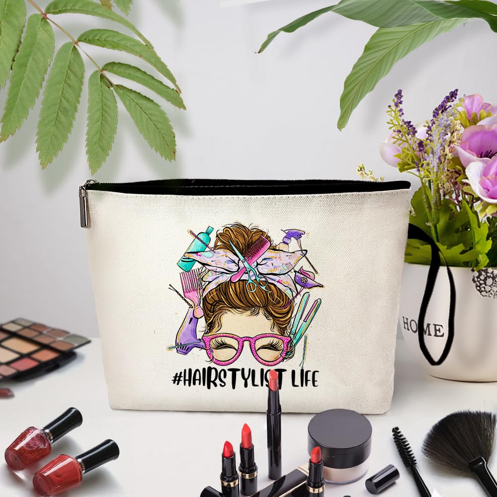 ZHANTUONE Professional Hairstylist Cosmetic Bag - Perfect Hairdresser Gift for Graduation, Birthday & Appreciation - Durable Toiletry Organizer for Salon Stylists, Travel & Everyday Use