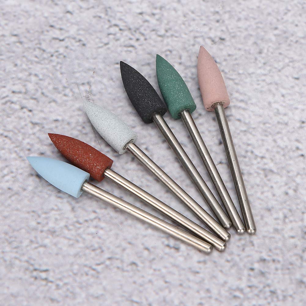 Professional 6-Piece Nail Drill Bit Set for Acrylic & Gel Nails - Sanding, Polishing & Dead Skin Removal - Manicure Pedicure Tools for Salon & Home Use (#11) - Perfect for Nail Art, Cuticle Care & DIY Beauty