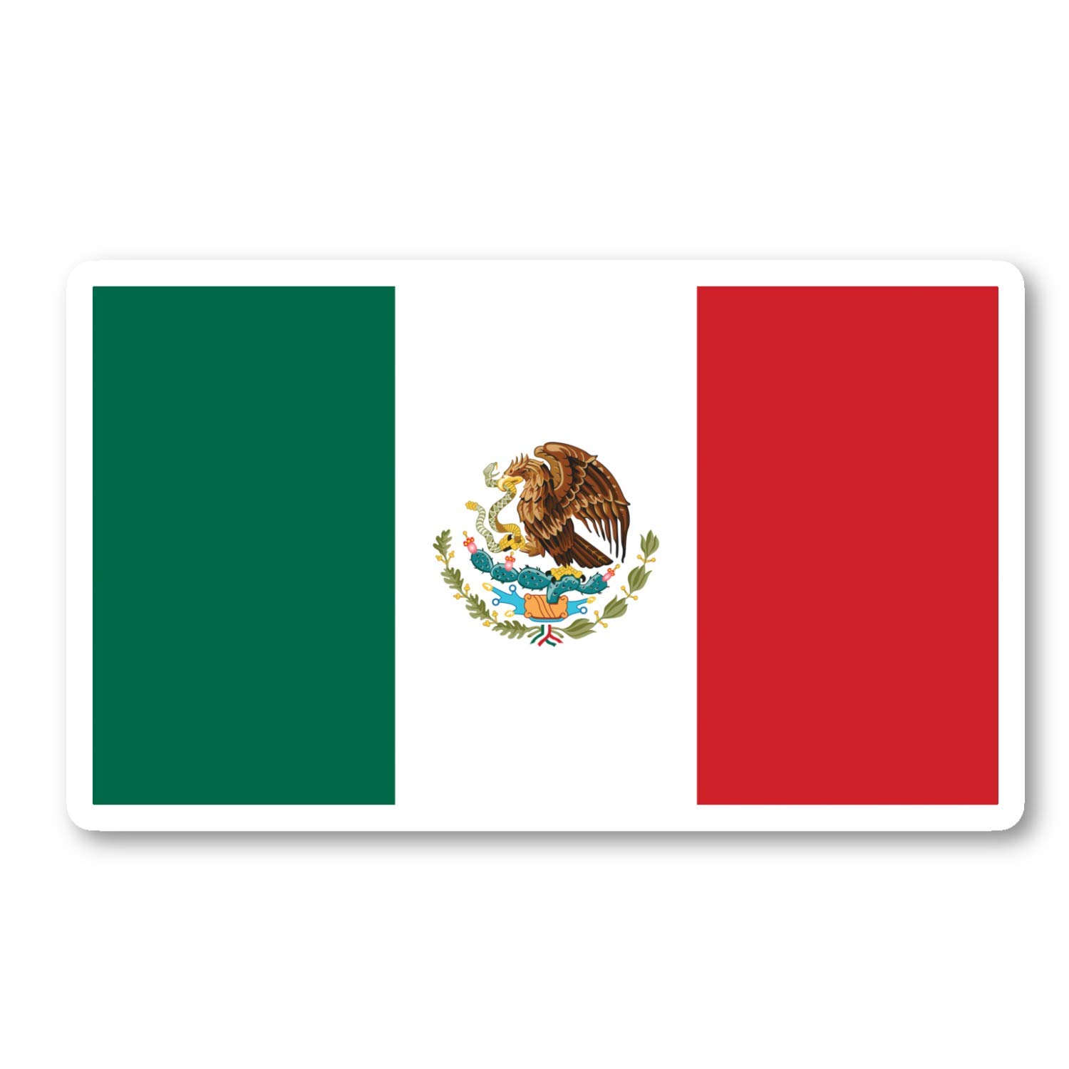 Mexico Flag Stickers - 2.5 Inch Vinyl Decals for Laptop, Phone, Tablet - Durable Mexican National Symbol Decals - Perfect for Travel Lovers, World Cup Fans & Patriotic Decor