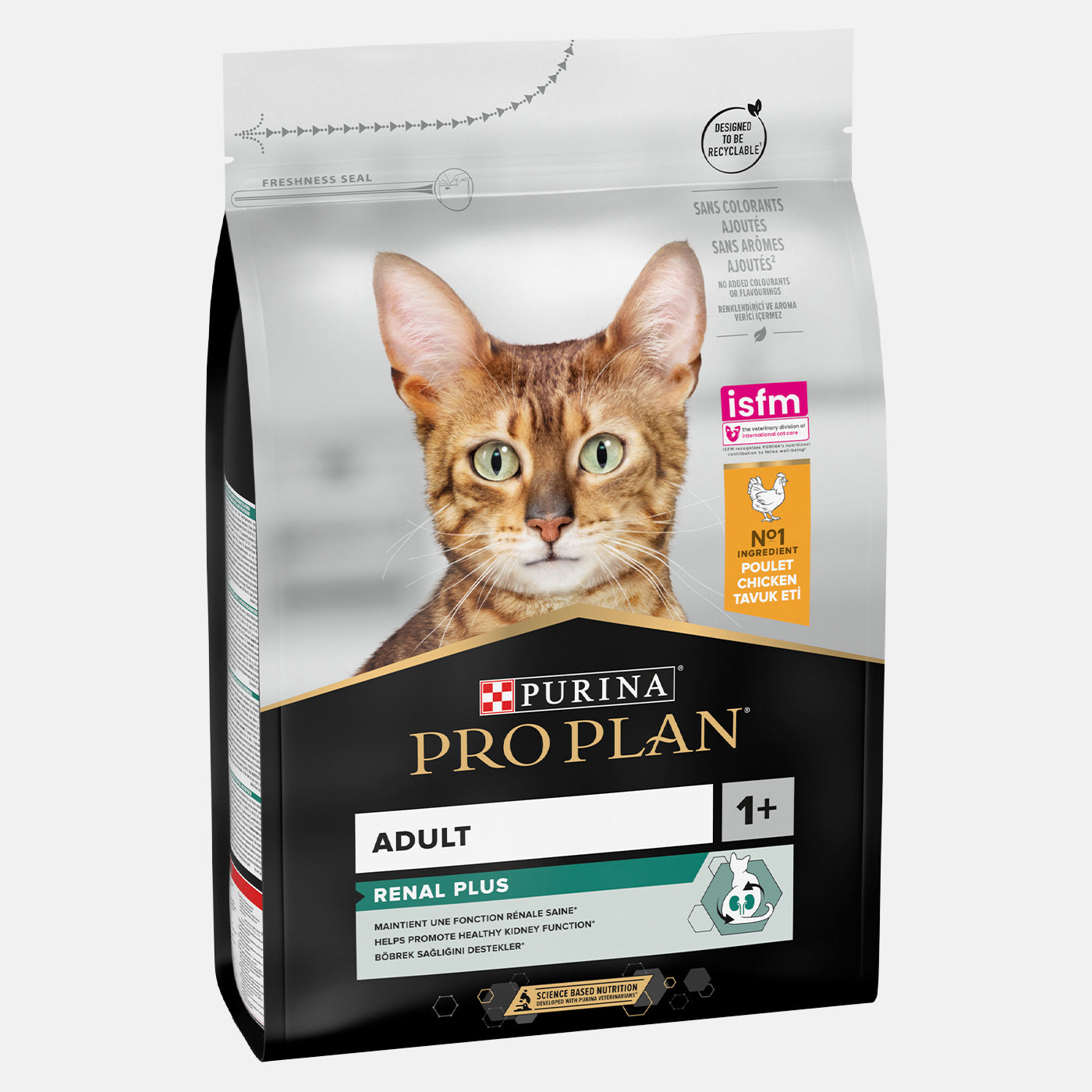 Purina Pro Plan Original Renal Plus Adult Dry Cat Food with Chicken - Kidney Support for Cats - High Protein Chicken Formula for Senior & Adult Cats - Perfect for Indoor Cats with Kidney Health Concerns