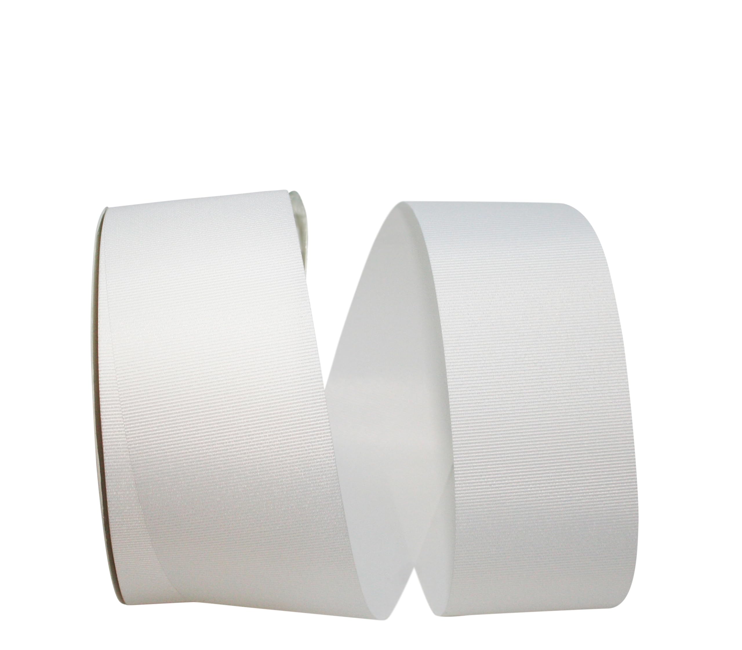 Premium Reliant Grosgrain Ribbon - 2.25 Inch x 50 Yards, White - Perfect for Gift Wrapping, Wedding Decorations, DIY Crafts & Hair Bows