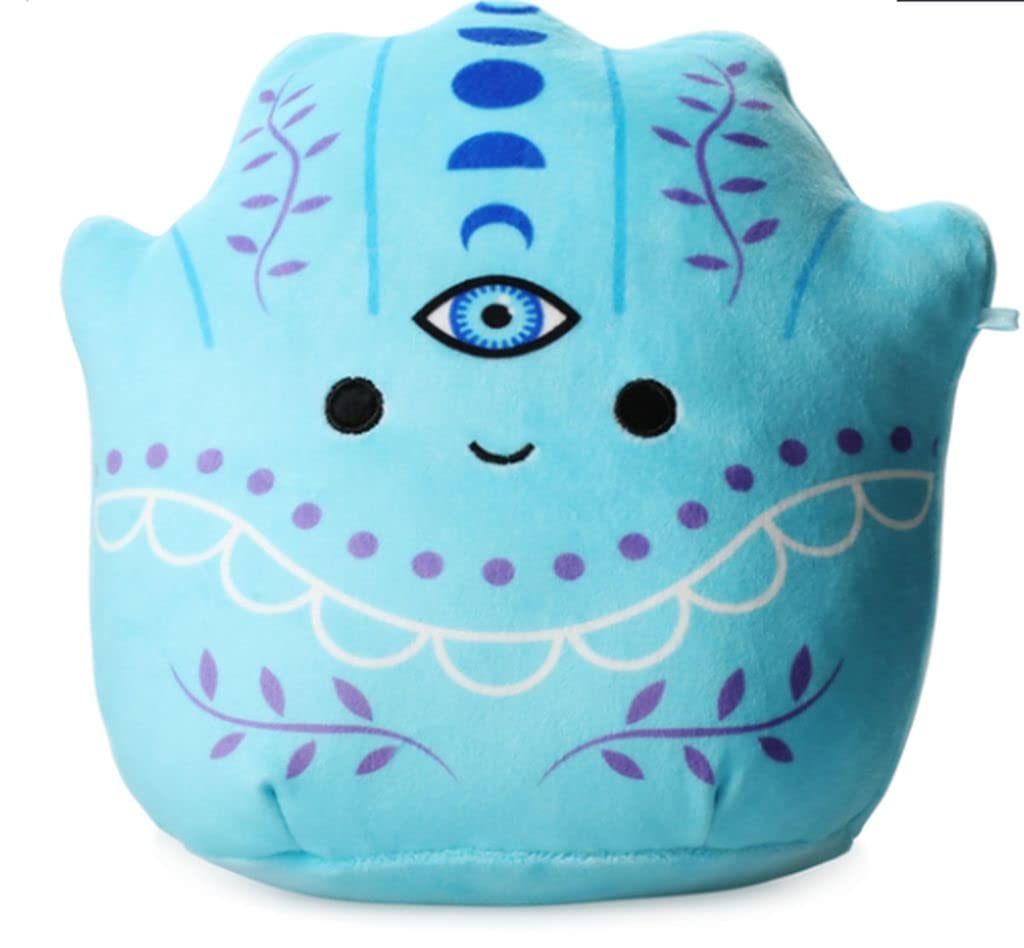7.5 Inch Squishmallows Gisla The Blue Hamsa Hand Plush Stuffed Animal Toy - Soft & Huggable Wellness Squad Collectible for Kids & Adults | Perfect for Stress Relief, Home Decor & Gift Giving