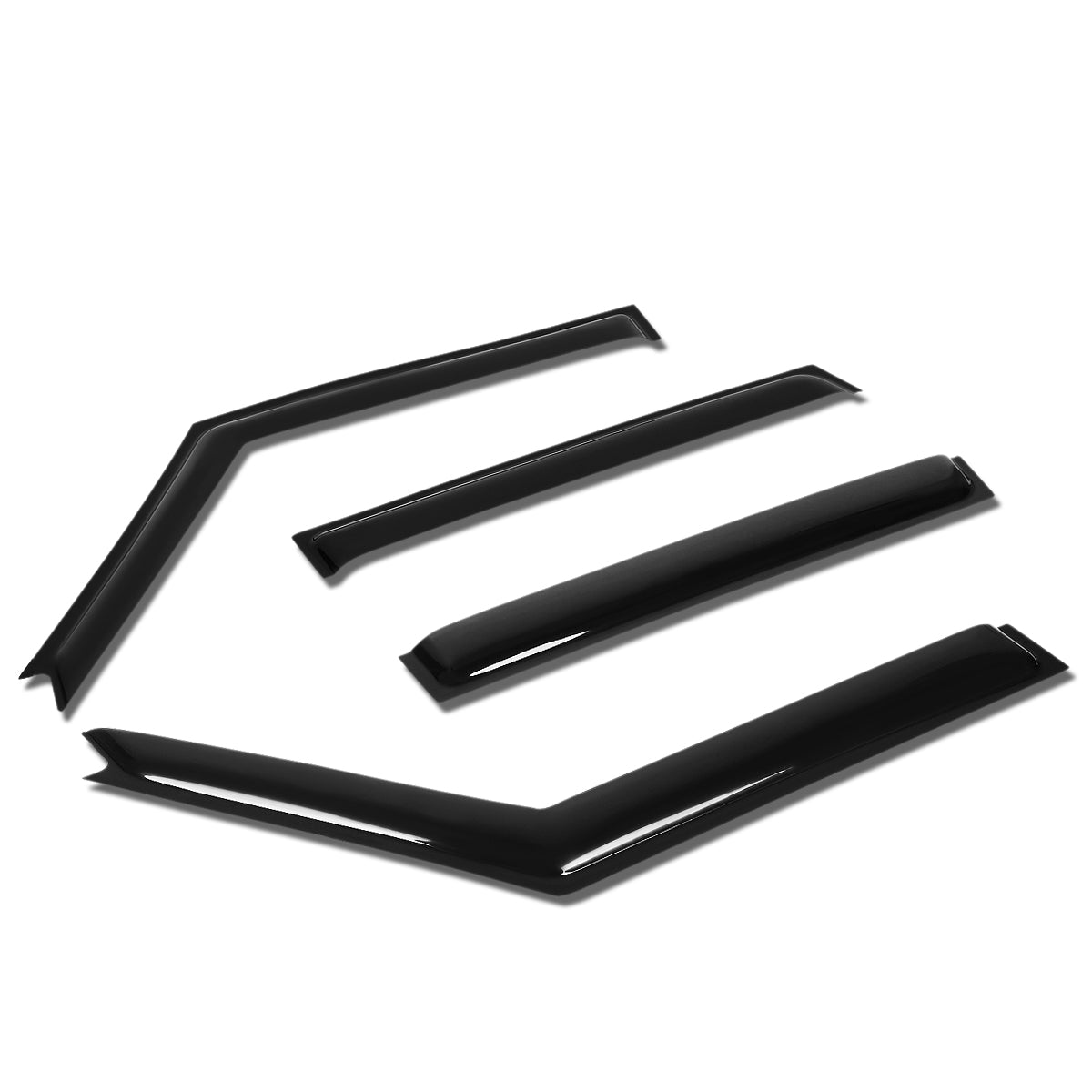Land Rover LR2 Wind Deflectors (2008-2015) - Smoked Acrylic Window Visors & Rain Guards - Perfect for Off-Roading & All-Weather Protection