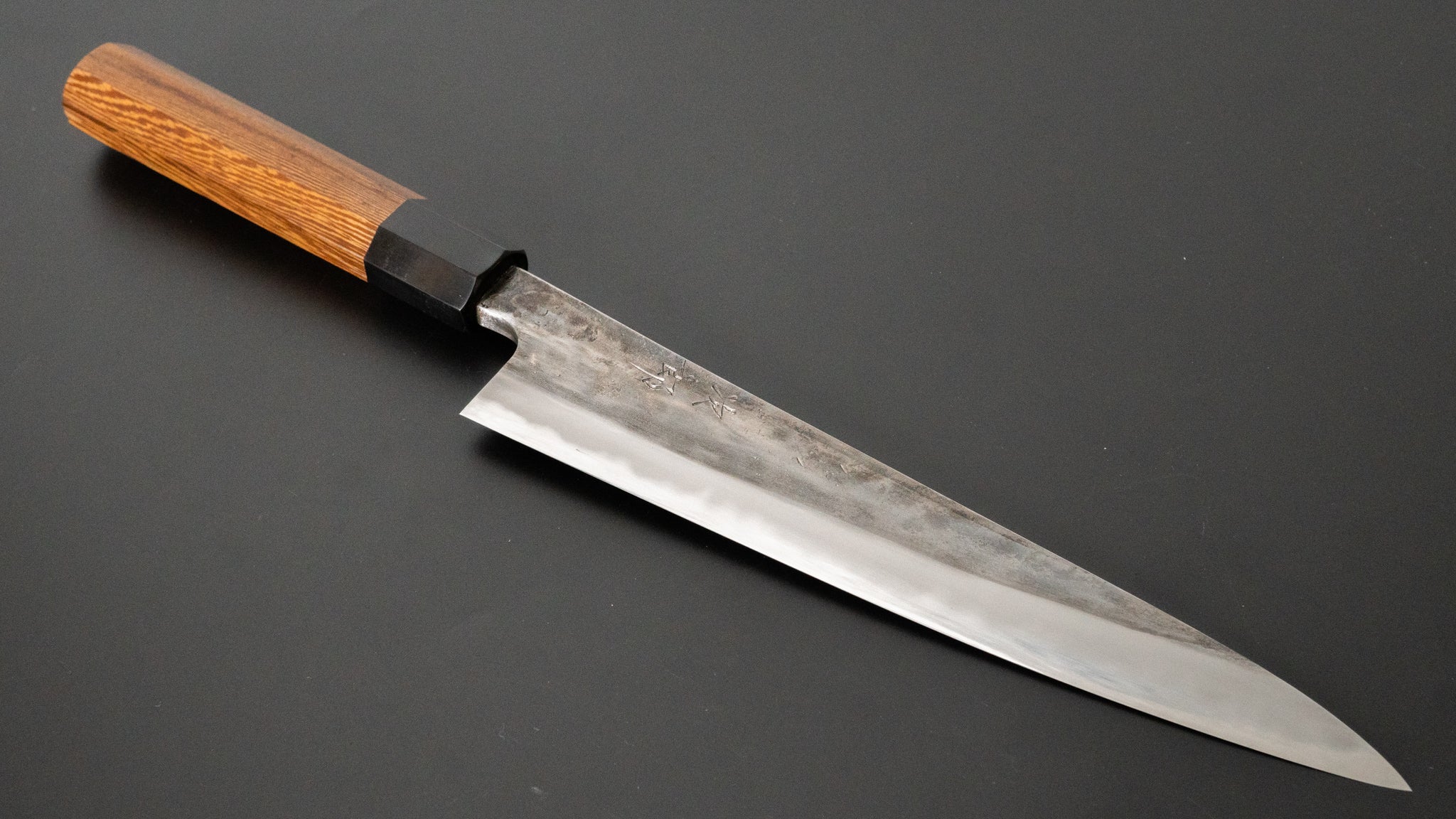 Premium Jiro Tsuchime Sujihiki 210mm Japanese Slicing Knife with Taihei Tagayasan Handle (#419) - Perfect for Sushi, Sashimi & Meat Carving