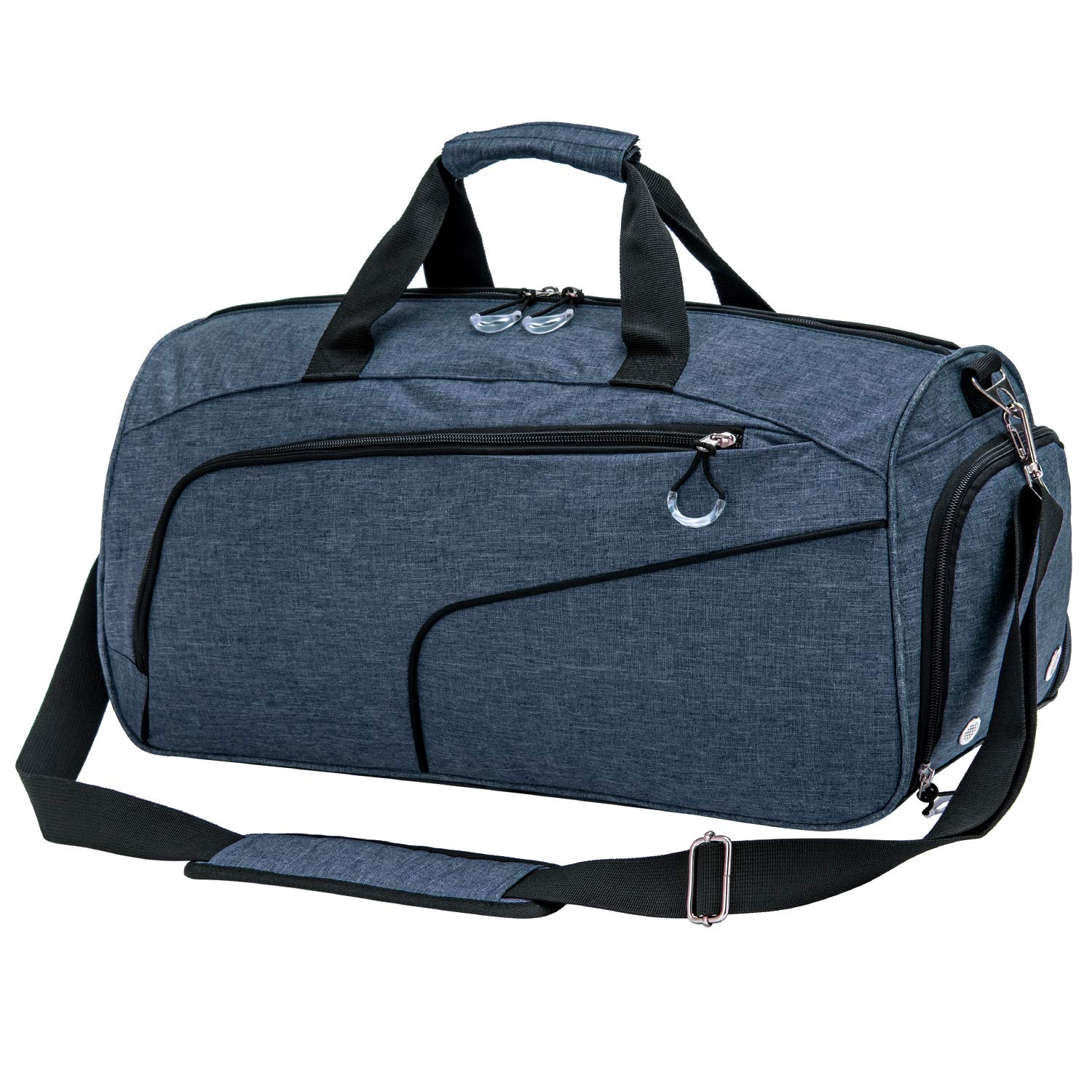 Kuston Sports Gym Bag with Shoes Compartment & Wet Pocket - Durable Gym Duffel Bag for Men & Women - Perfect for Workout, Travel & Overnight Trips