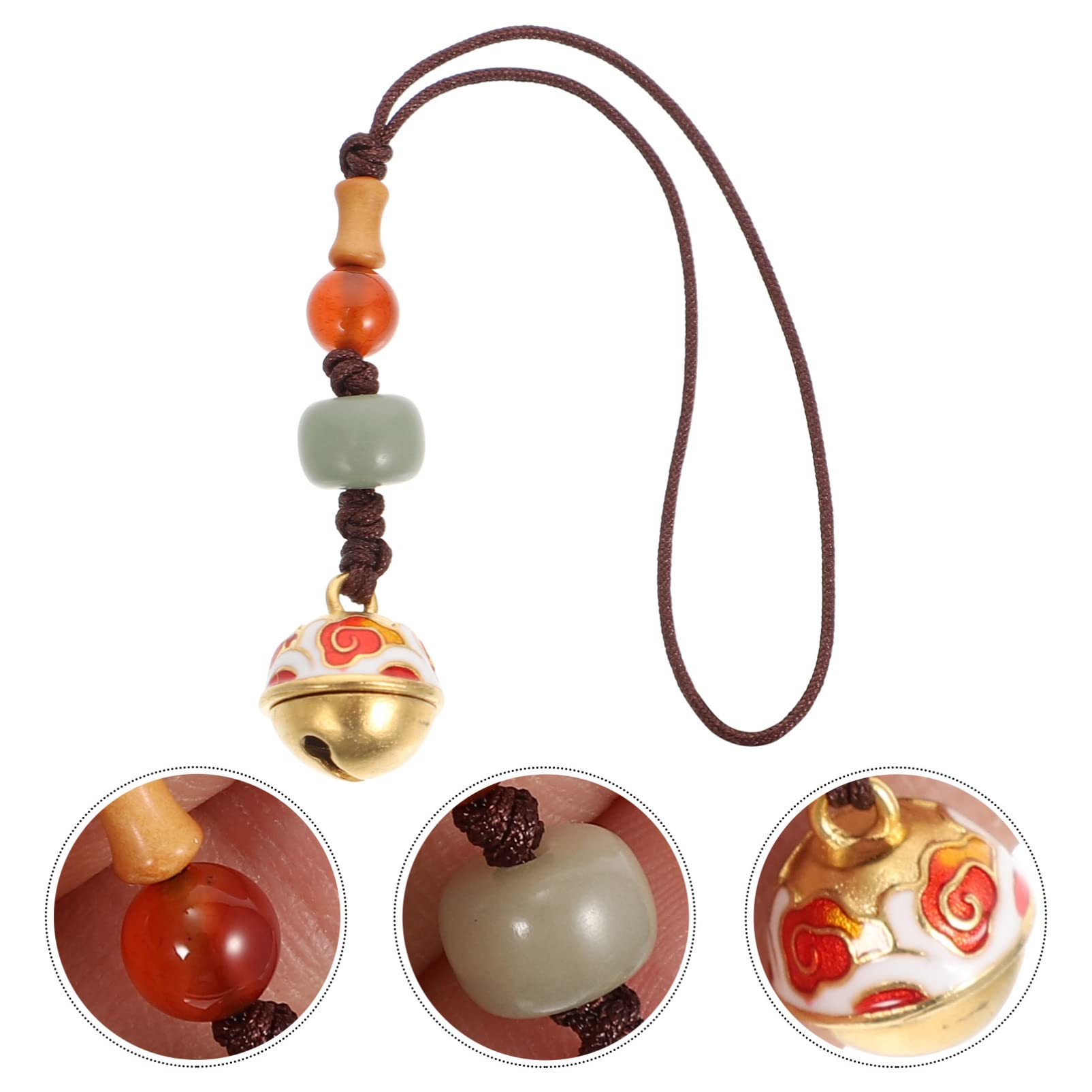 Buddha Phone Charm - Cute Cell Phone Strap with Bell, Wrist Lanyard & Keychain for iPhone Samsung - Perfect for Home Decor, Office Desk & Daily Use Accessories
