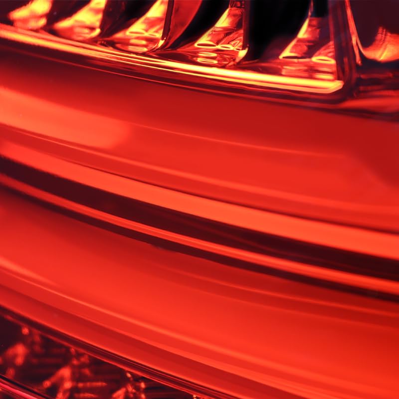 Spec-D Tuning Red LED Bar Tail Lights for 2015-2017 Volkswagen Golf GTI - Left & Right Pair Assembly - Enhanced Night Visibility & Style Upgrade for Your GTI