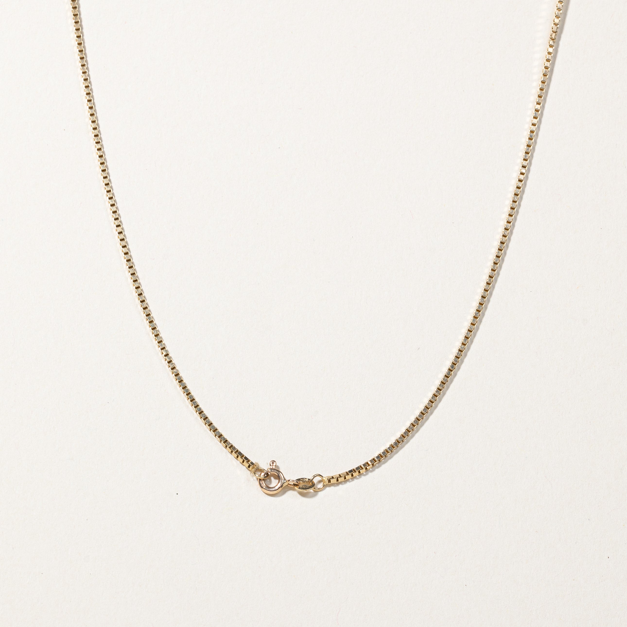 10K Yellow Gold Box Link Chain Necklace for Women - 24 Inch Classic Dainty Jewelry for Everyday Wear, Layering & Gifts