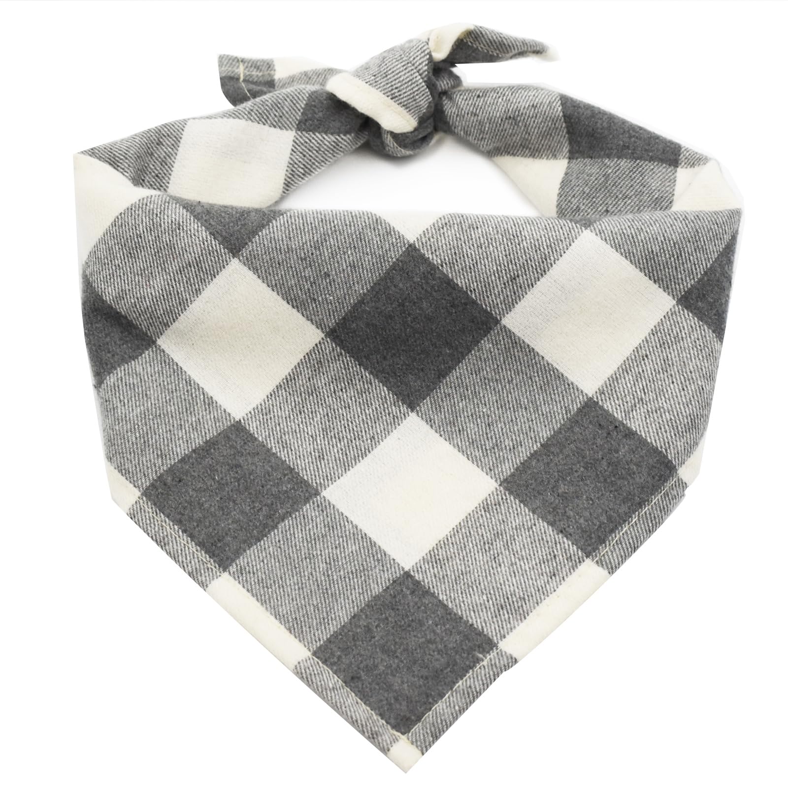Bubblepup Reversible Plaid Dog Bandanas - Fall Pet Bandana Scarf for Small Medium Large Dogs - Cute Triangle Bib Accessories for Puppies, Boys & Girls - Perfect for Halloween, Thanksgiving & Outdoor Adventures