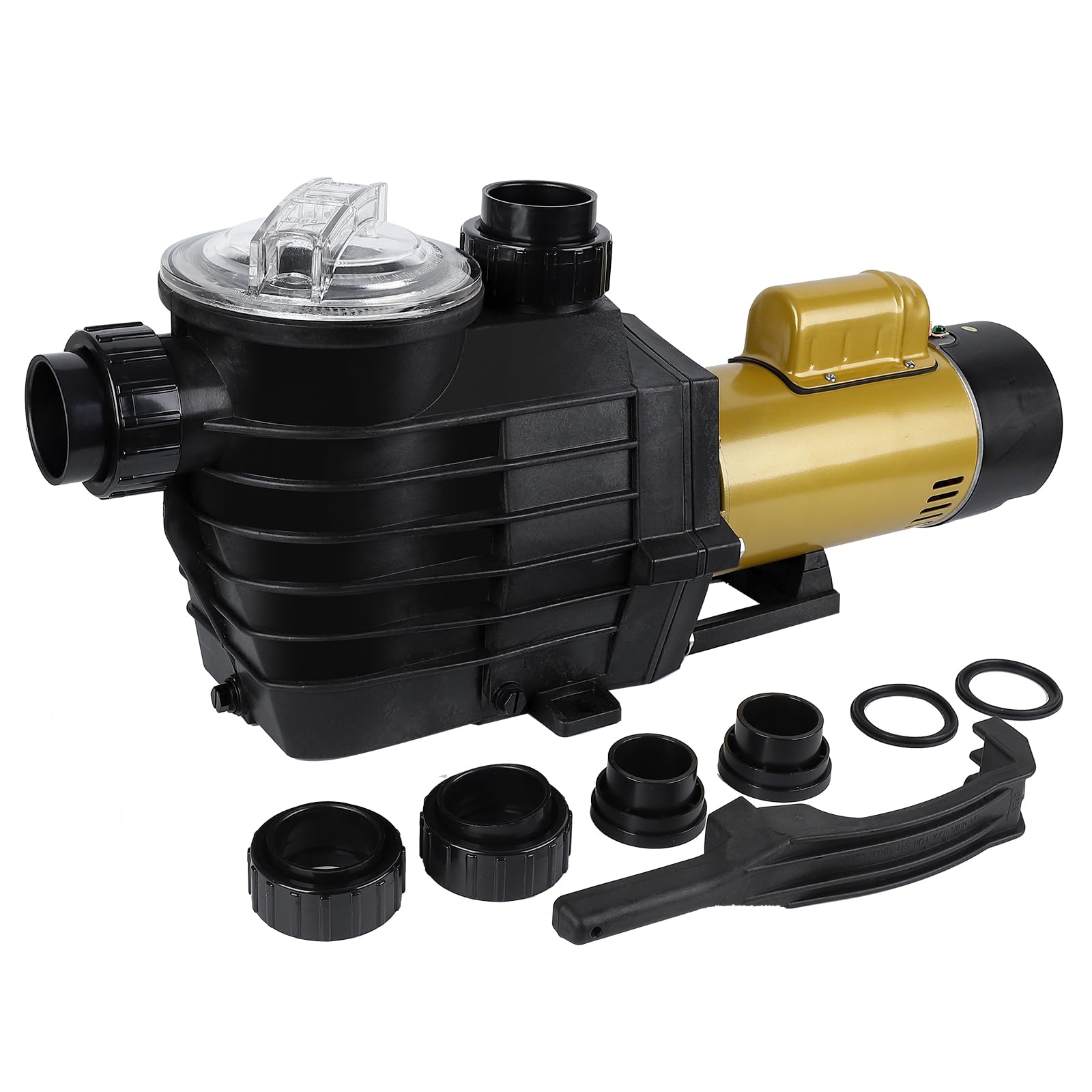 **3HP Dual Speed Swimming Pool Pump - 8896GPH High Flow, 115V/230V, Self-Priming, Energy Efficient & Quiet - for In-Ground & Above-Ground Pools with Filter Basket & Drain Plug - Perfect for Backyard, Residential, and Commercial Pool Maintenance**