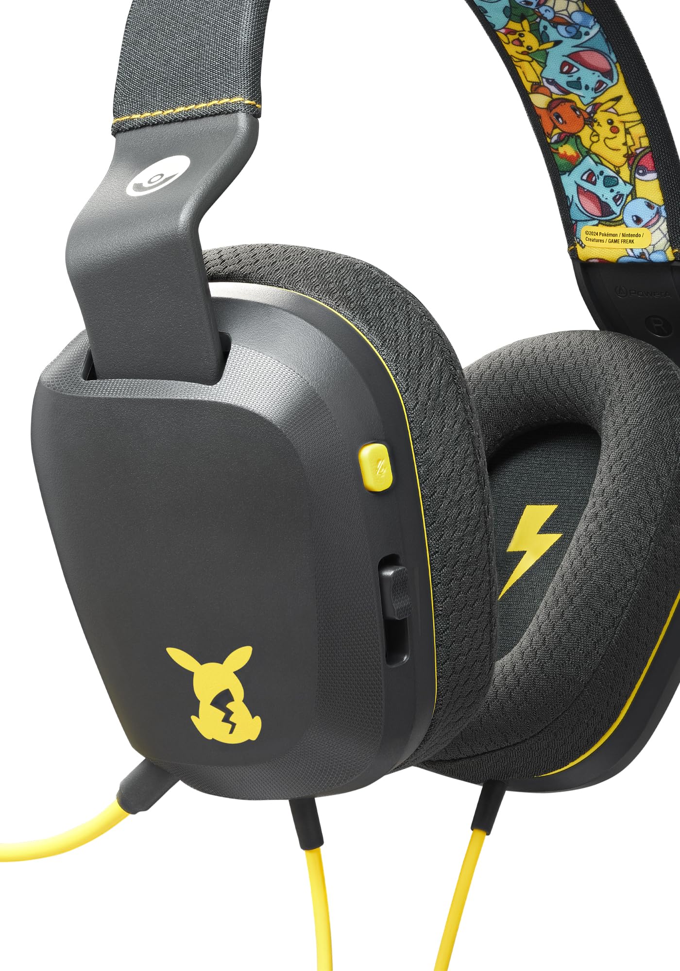 PowerA Wired Stereo Gaming Headset for Nintendo Switch - Officially Licensed Pokémon: Kanto Friends Design, 3.5mm Audio Jack, Comfortable Over-Ear Headphones - Perfect for Switch Gaming, Online Play & Travel
