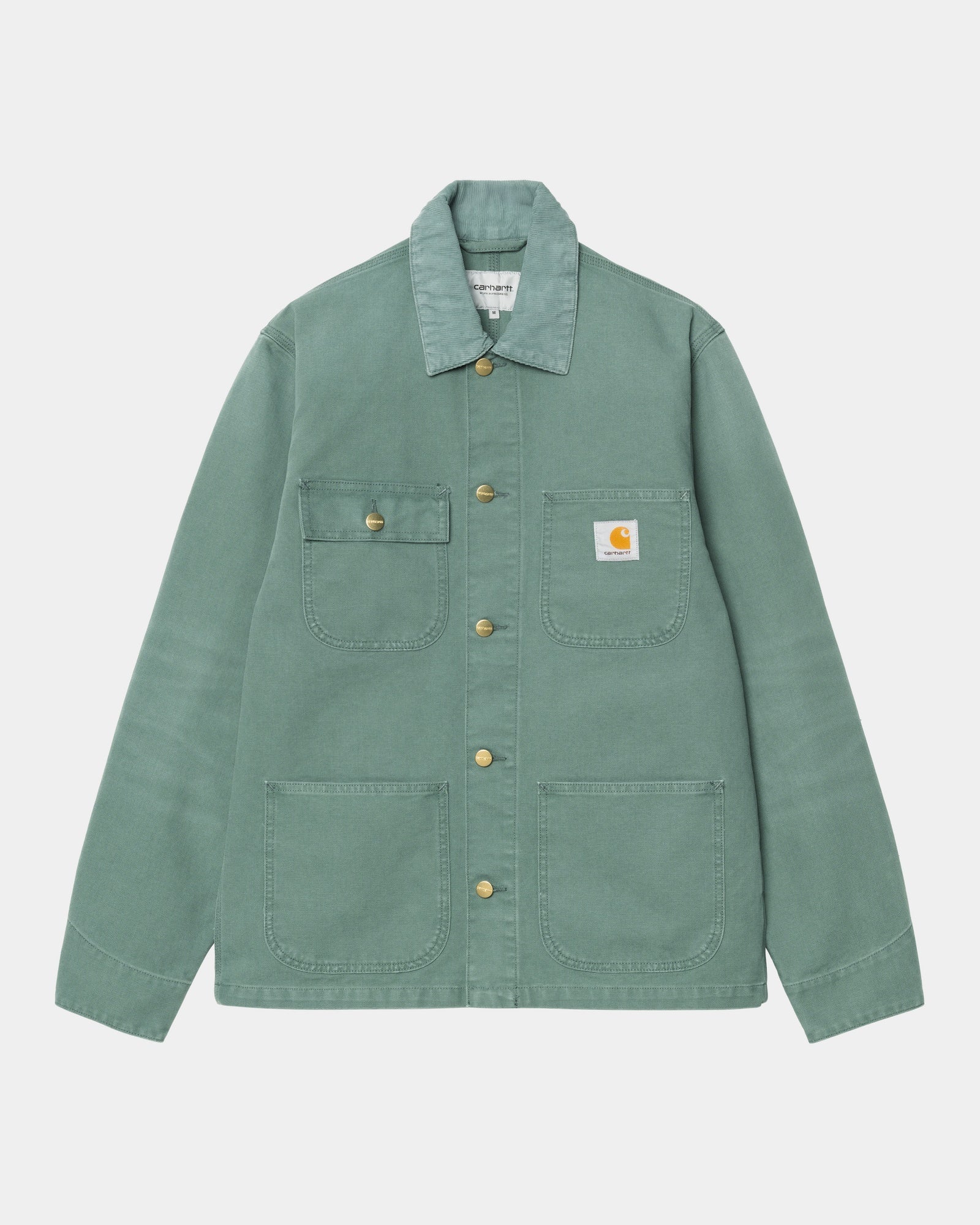 Michigan Spring Coat - Stone Canvas Fabric in Silver Pine Color | Lightweight Jacket for Outdoor Activities & Casual Wear