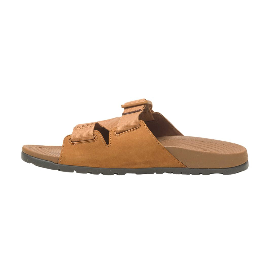 Women's Comfortable Lowdown Leather Slide Sandals - Taffy Color, Regular Width - Perfect for Casual Wear, Beach & Summer Outfits