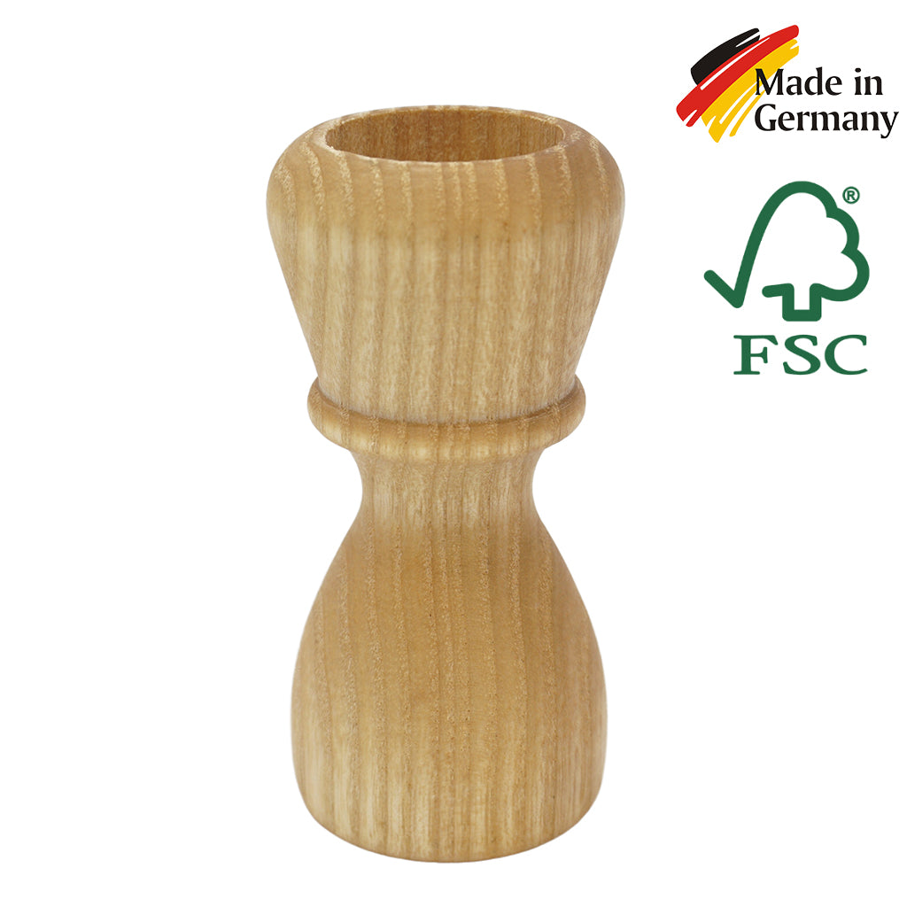 Premium FSC Certified Natural Wood Shaving Brush Handle - Fits 24mm & 26mm Knots - Perfect for Wet Shaving & Men's Grooming Routine