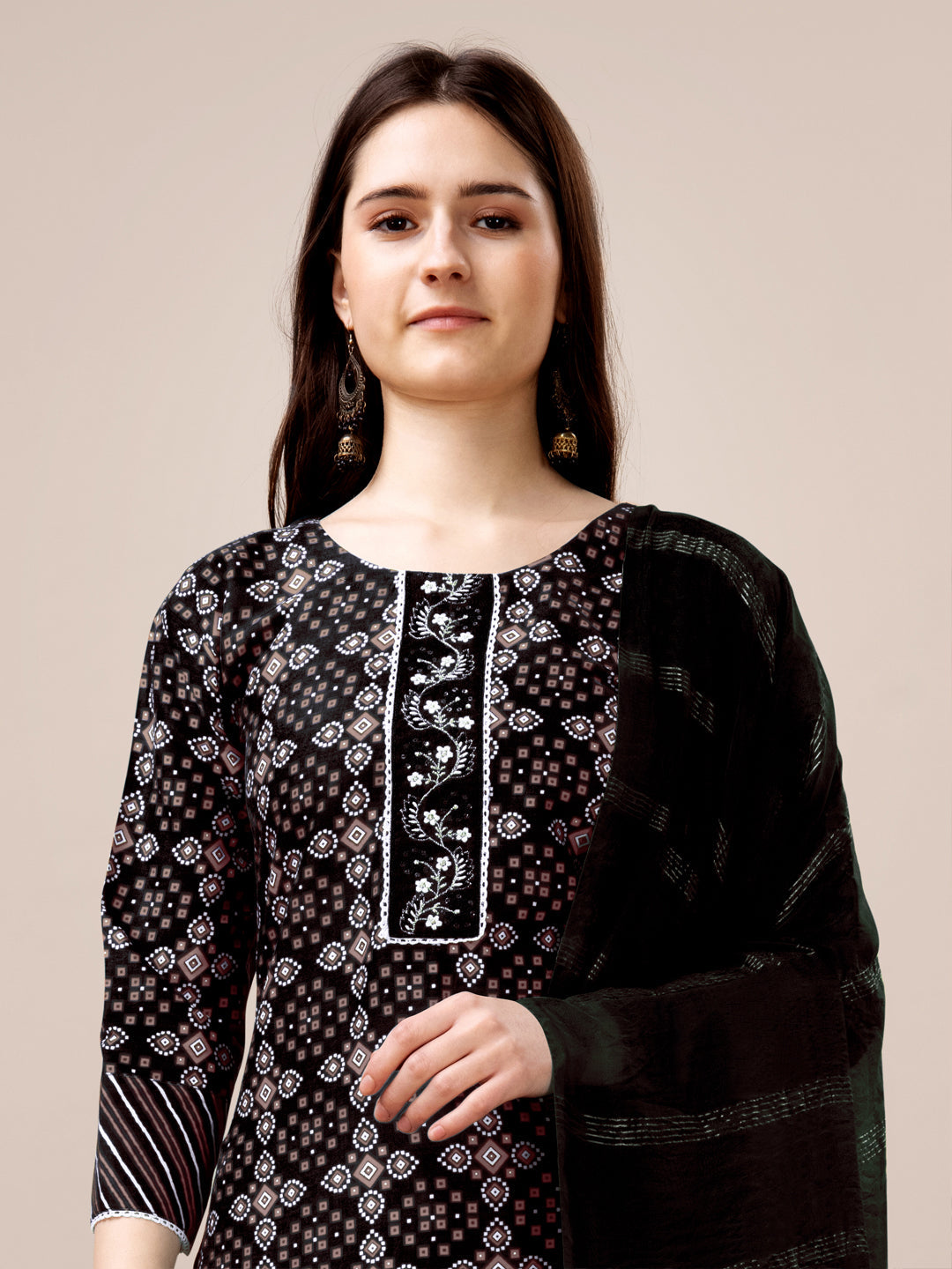 Stylish Black Embroidered Pant Suit for Women - Designer Ready-to-Wear Formal Outfit for Office, Parties & Special Occasions
