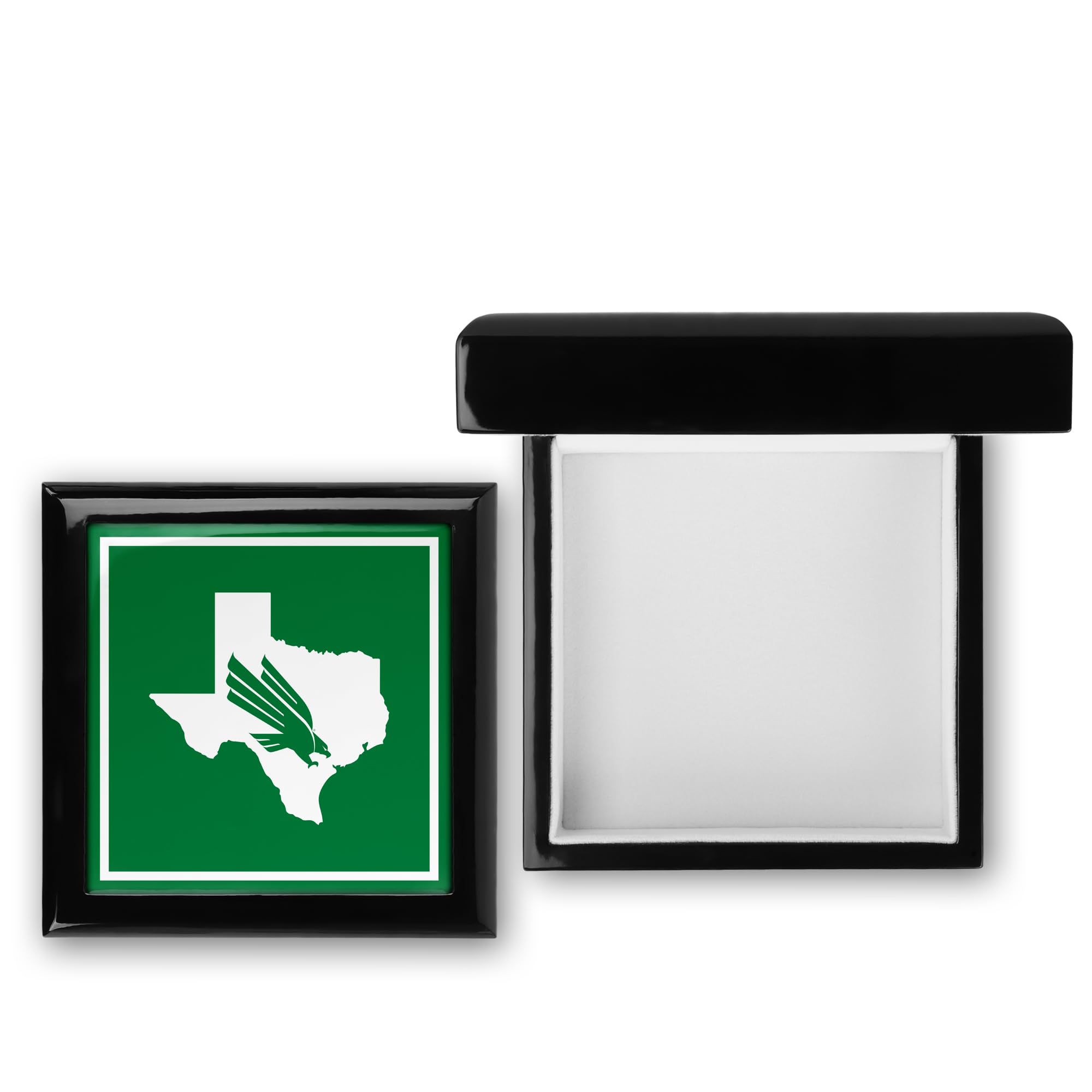 University of North Texas Keepsake Box - Handcrafted Wooden Memory Box with Lid for Photos, Jewelry & Letters | Perfect for Home Decor, Graduation Gifts & Sentimental Storage (UNT #7)