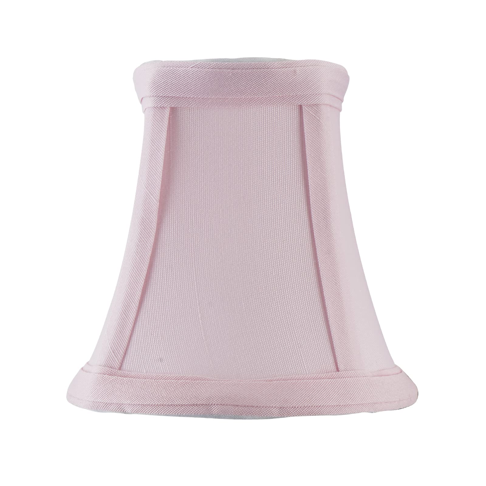 Mini Clip-On Lamp Shade for Candelabra Bulbs - Pink Barrel Fabric Shade Fits Candle Bulbs, Perfect for Chandeliers, Wall Lamps & DIY Lighting Projects - Home Decor, Bedroom, Living Room, Dining Room Lighting Accessory (1 Pack)