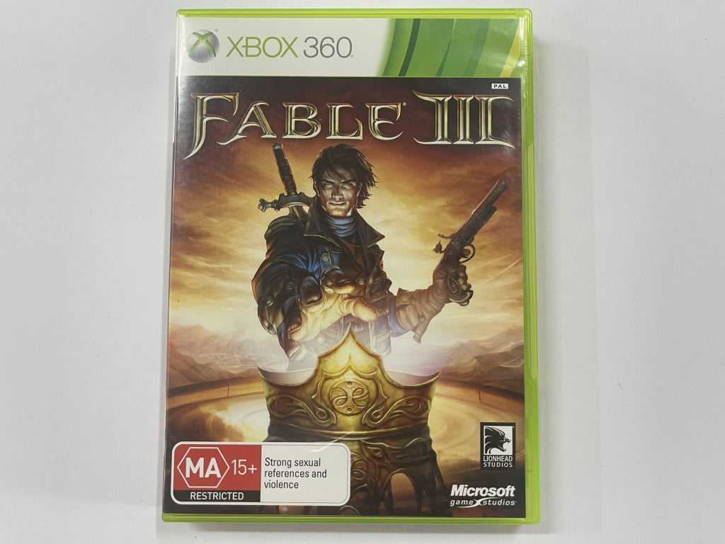Fable 3 Complete Edition - Xbox 360 Game with Original Case | Epic Fantasy RPG Adventure for Adults & Teens | Perfect for Story-Driven Gaming Nights