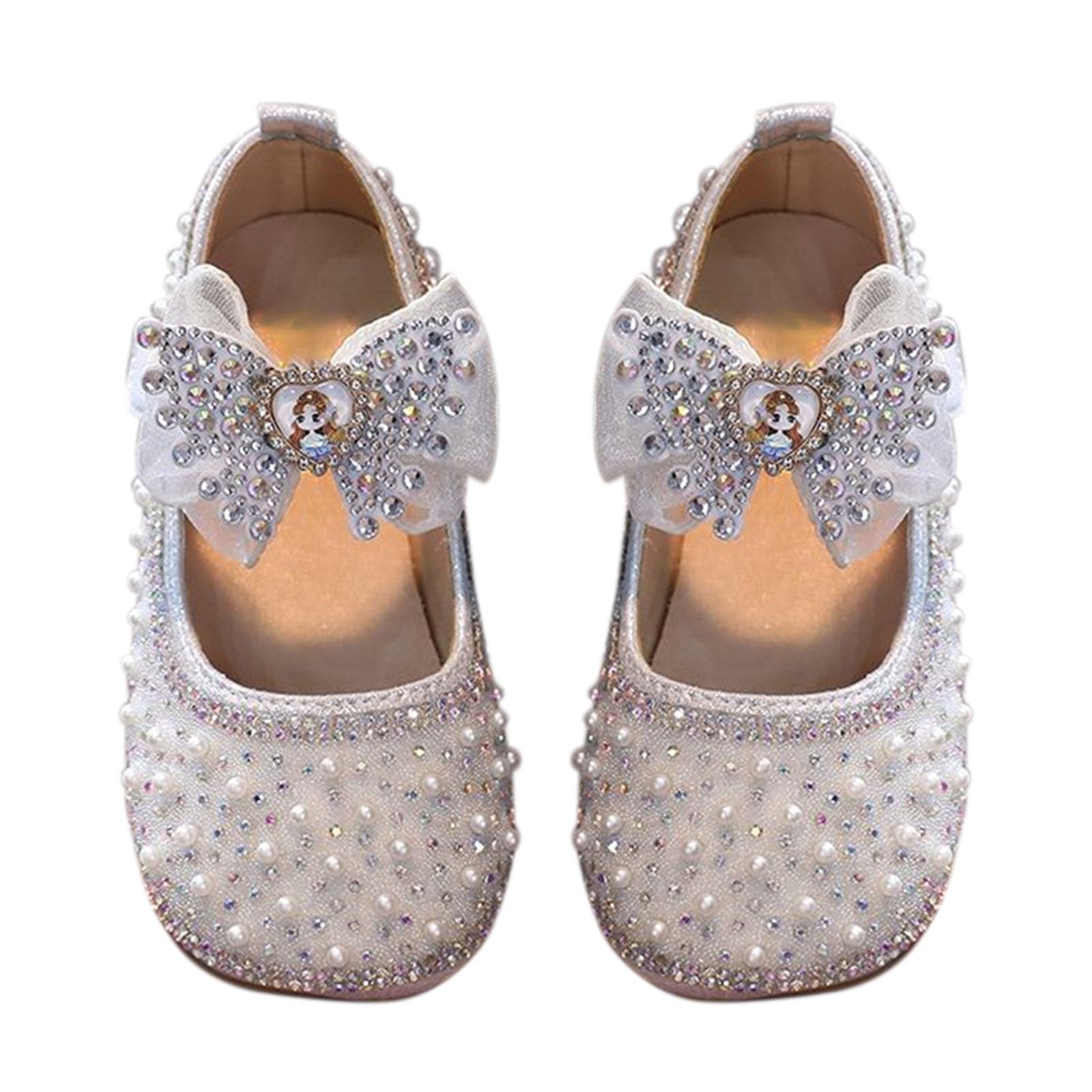 Baby Girls Glittery Ballet Socks with Bows for Princess Dress Up