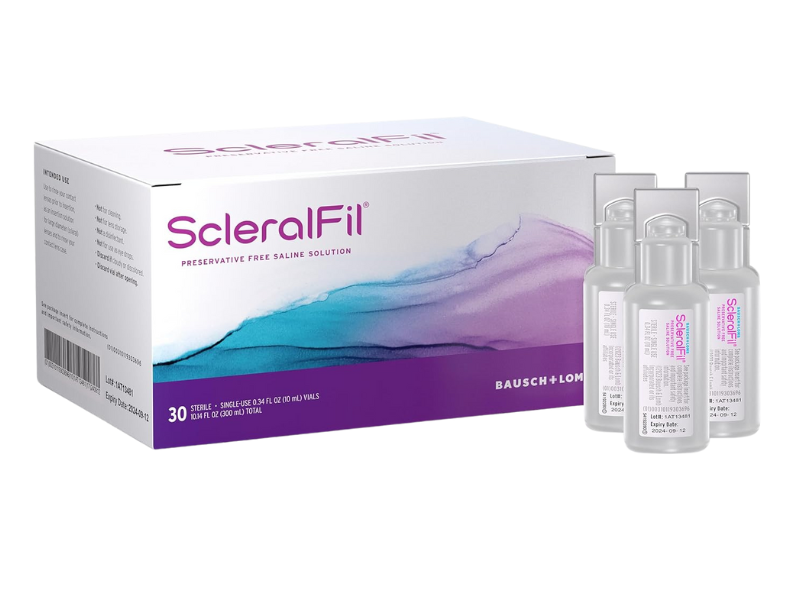 **ScleralFil 10mL Preservative-Free Saline Solution (30 x 10mL Vials) – Sterile Eye Rinse for Scleral Lenses, Dry Eyes & Contact Lens Care**    *(Perfect for Daily Lens Cleaning, Hydration & Comfort – Ideal for Sensitive Eyes & Extended Wear)*