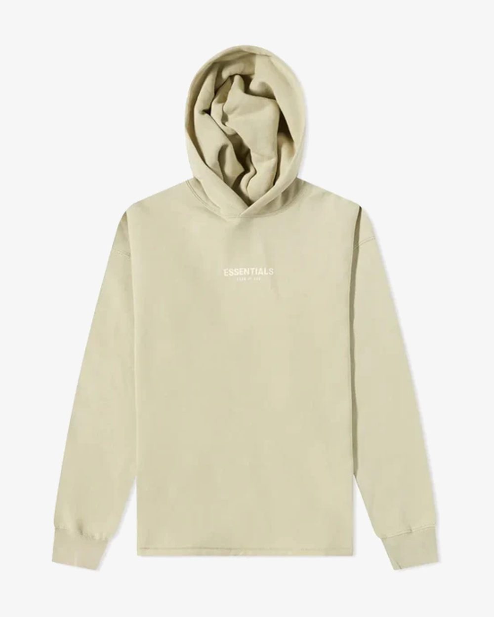 Fear of God Essentials SS22 Relaxed Fit Hoodie - Wheat Color | Men's Casual Streetwear Pullover for Everyday Comfort & Style