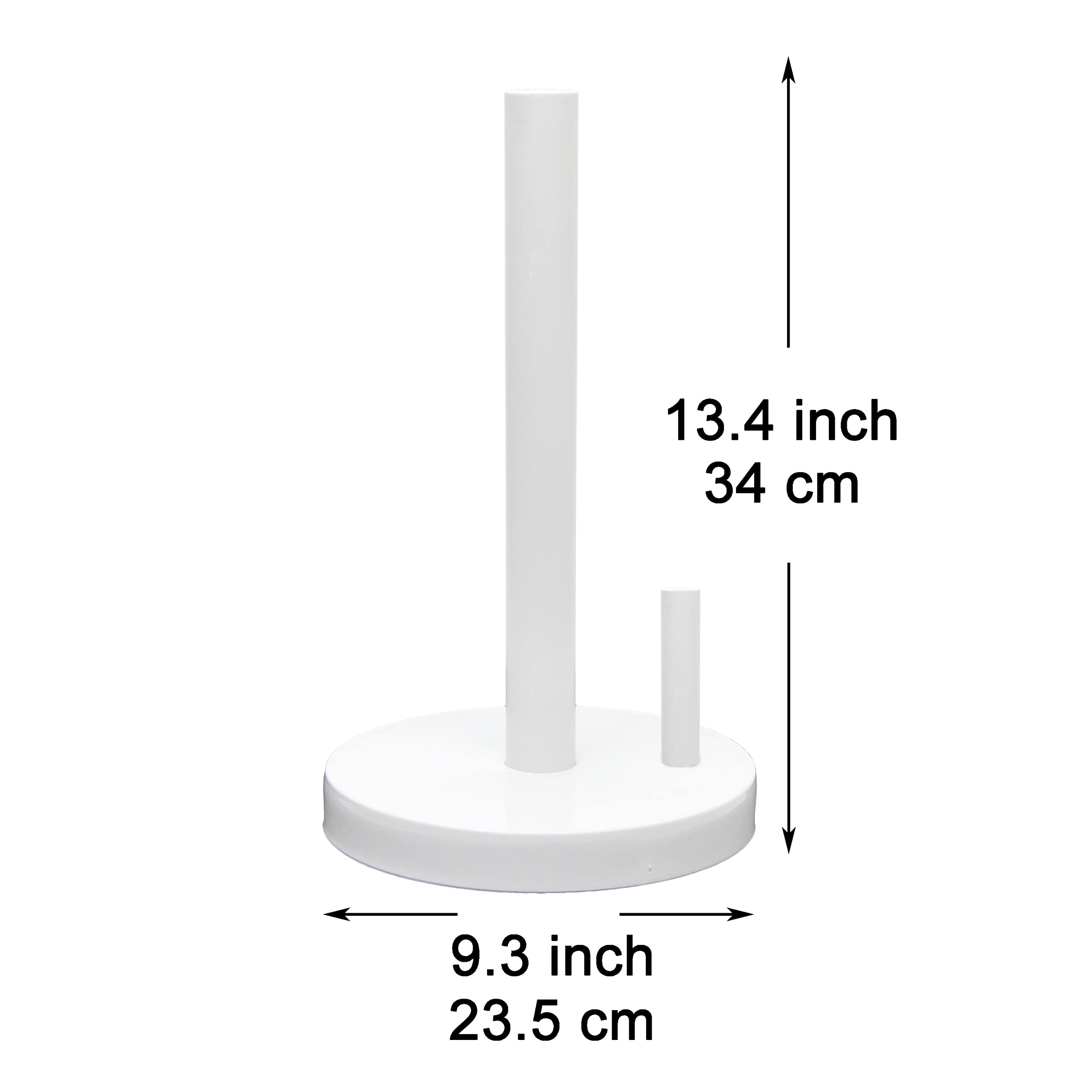 Youngever Plastic Paper Towel Holder Stand - Sturdy Upright Kitchen, Bathroom & Dining Room Organizer (Style B) - Perfect for Countertop Storage & Easy Access to Paper Towels