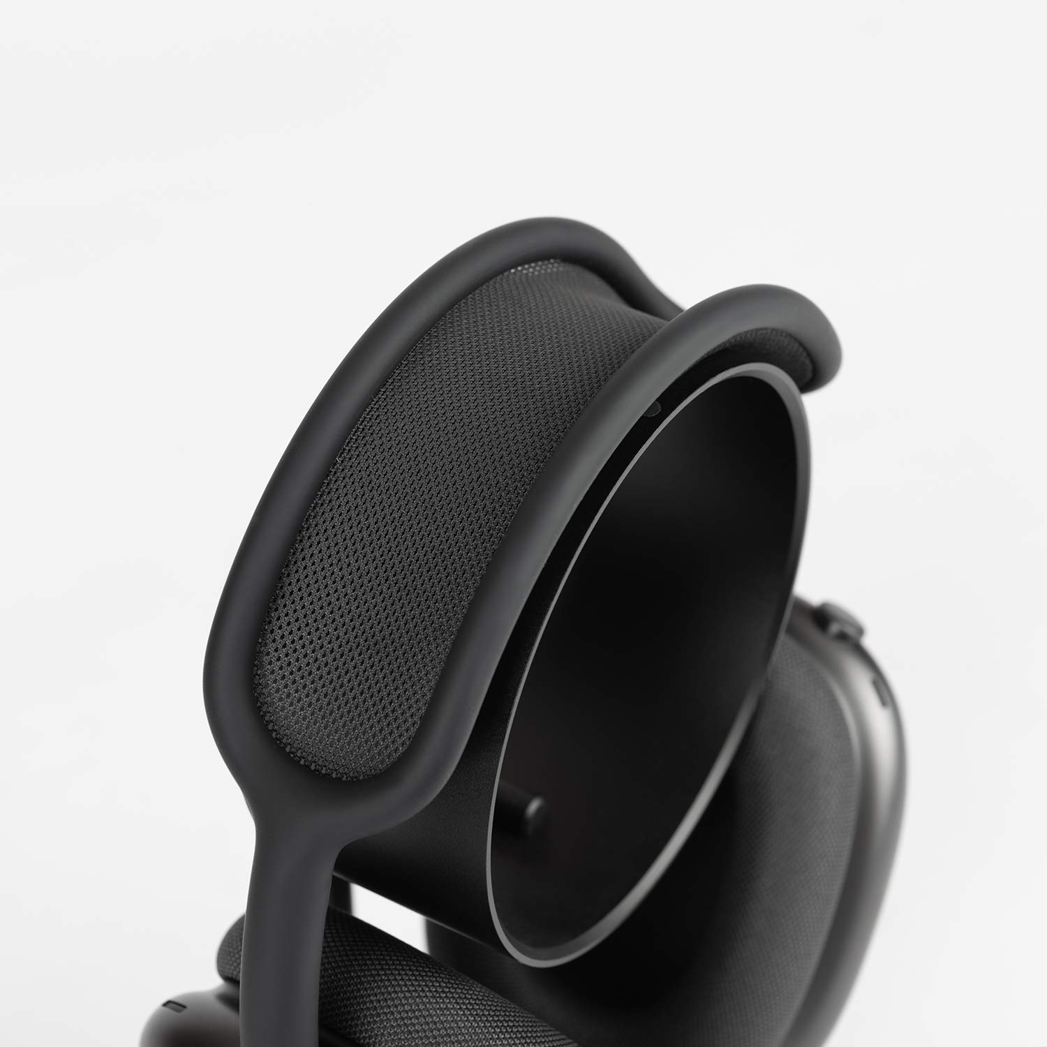 Premium Aluminum Headphone Stand - Zero Infinity Support Design for AirPods Max & Over-Ear Headphones | No Crease, Durable & Stylish | Perfect for Home Office, Gaming Setup & Studio Use (Black)