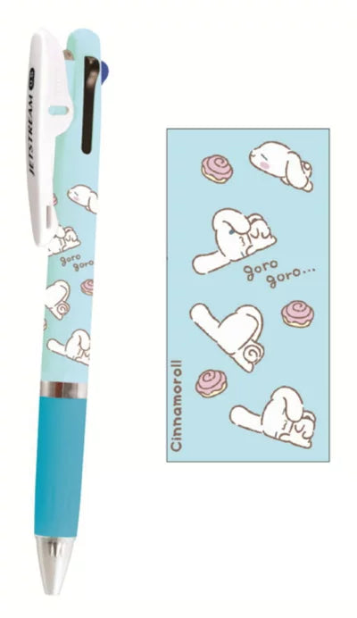 Sanrio Cinnamoroll Jetstream 3-Color Ballpoint Pen - Smooth Writing for School, Office & Journaling