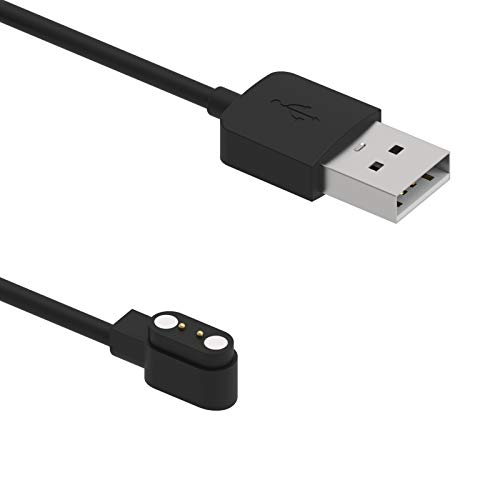 RuenTech Replacement USB Charging Cable for Letsfit Smart Watch - Compatible with ID205L, ID205S, EW1, 1W1 Models - Fast Charging Cord (Black) | Perfect for Home, Office & Travel Use