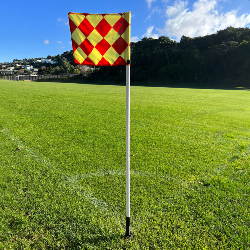 FC Diamond Corner Flag - Premium Soccer Training Equipment for Youth & Adult Games - Perfect for Football Matches, Practice, and Backyard Play