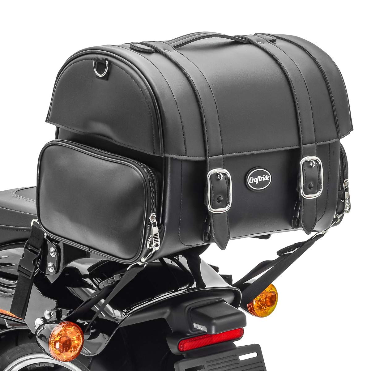Yamaha XV 1600 A Wild Star Rear Bag - Passenger Tail FP Compatible Motorcycle Luggage - Perfect for Long Rides & Road Trips