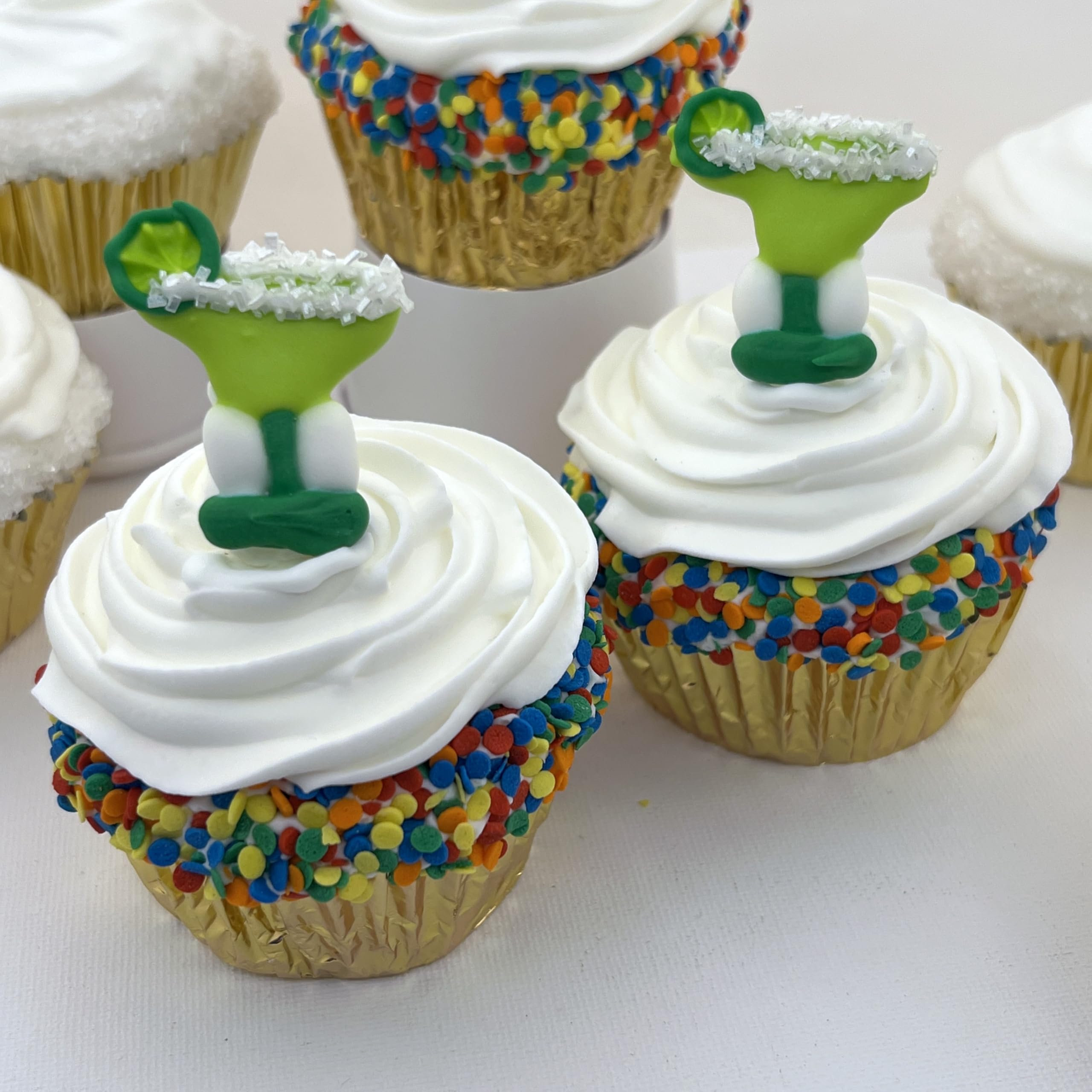 Margarita Cocktail Drink Themed Cupcake Toppers - Perfect for Birthday Parties, Bachelorette Celebrations & Themed Events