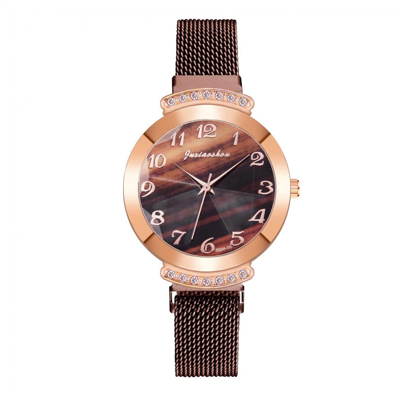 Elegant Rhinestone Analog Quartz Watch for Women - Stainless Steel Strap, Perfect Birthday Gift - Ideal for Office, Party & Everyday Wear