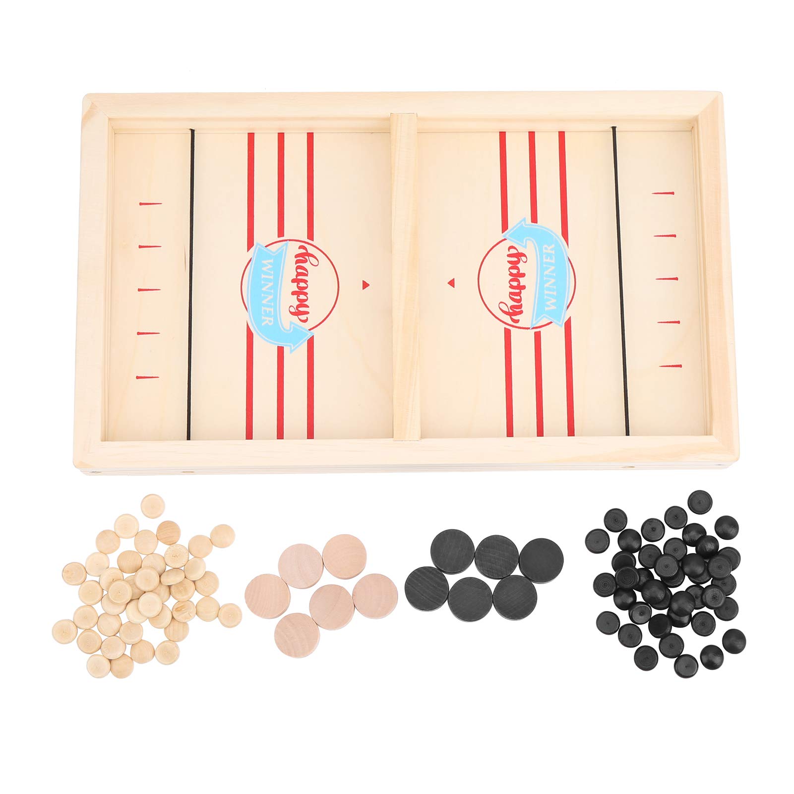 Xirfuni Wooden Desktop Hockey Game - Fun Tabletop Hockey for Kids & Adults - Perfect for Family Game Night and Office Break Room Entertainment