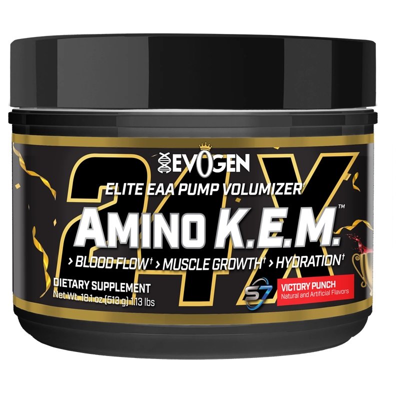Amino K.E.M. EAA Essential Amino Acid Supplement - Victory Punch Flavor 513g for Muscle Recovery & Workout Performance | Pre & Post Workout Drink